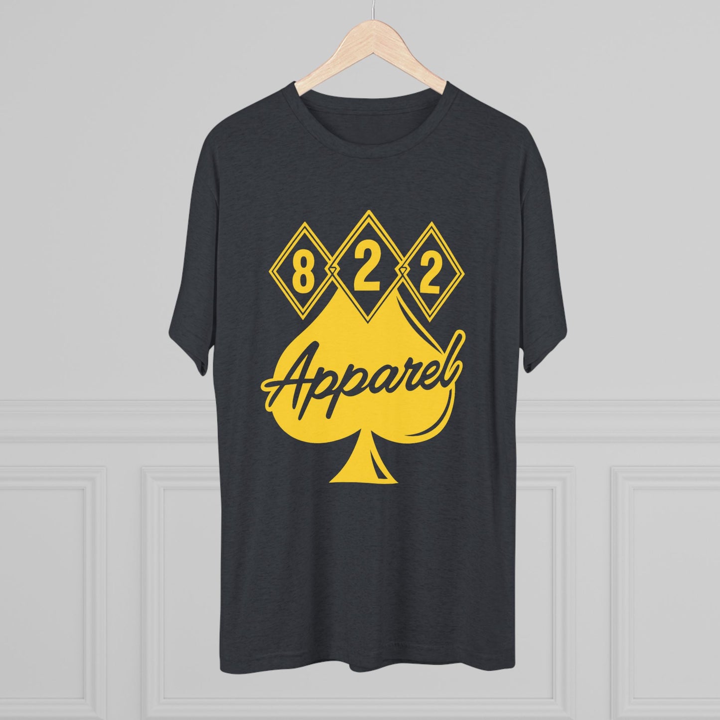 822 Apparel Spade Logo T‑Shirt — Vintage Casino Poker Graphic Tee