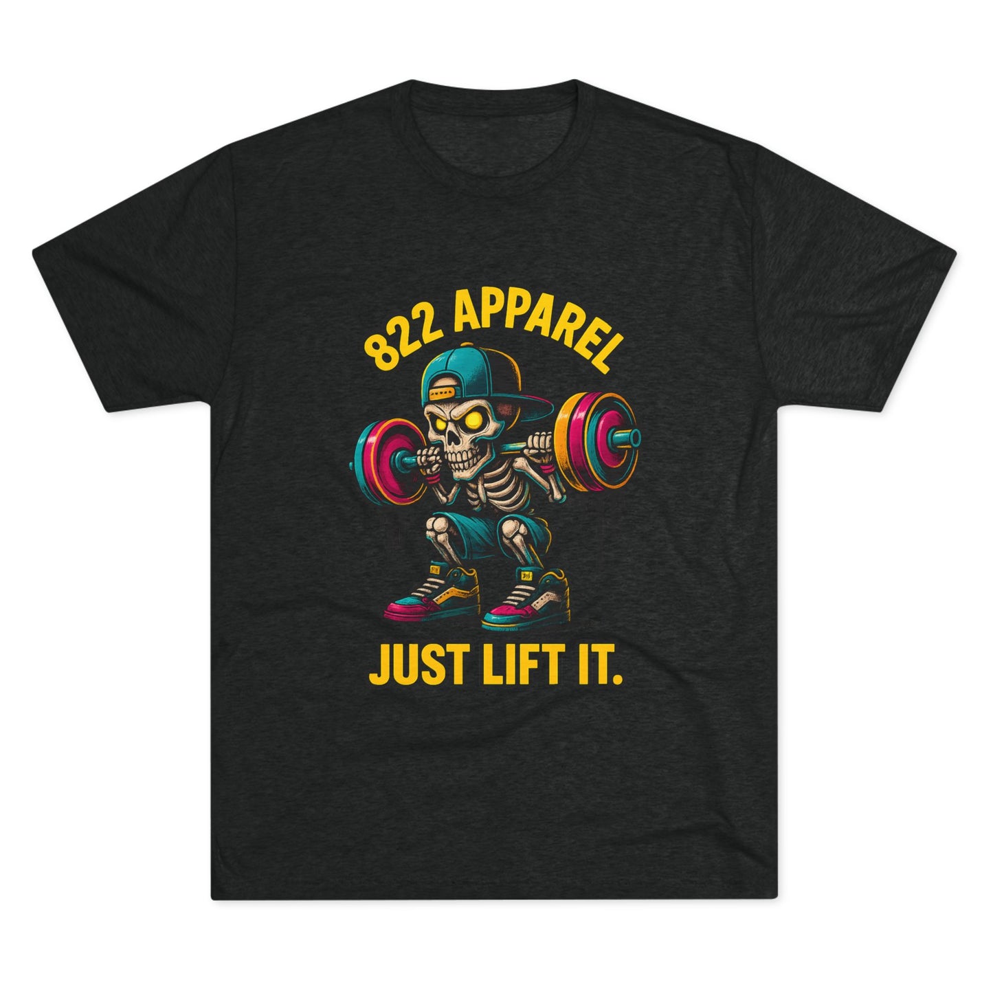 Just Lift It Skeleton Weightlifting Tee