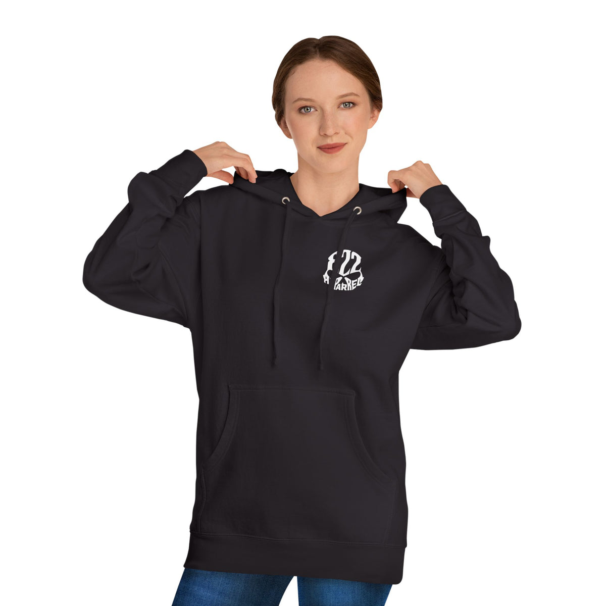 822 Apparel Logo Hoodie — Minimal Black Streetwear Pullover