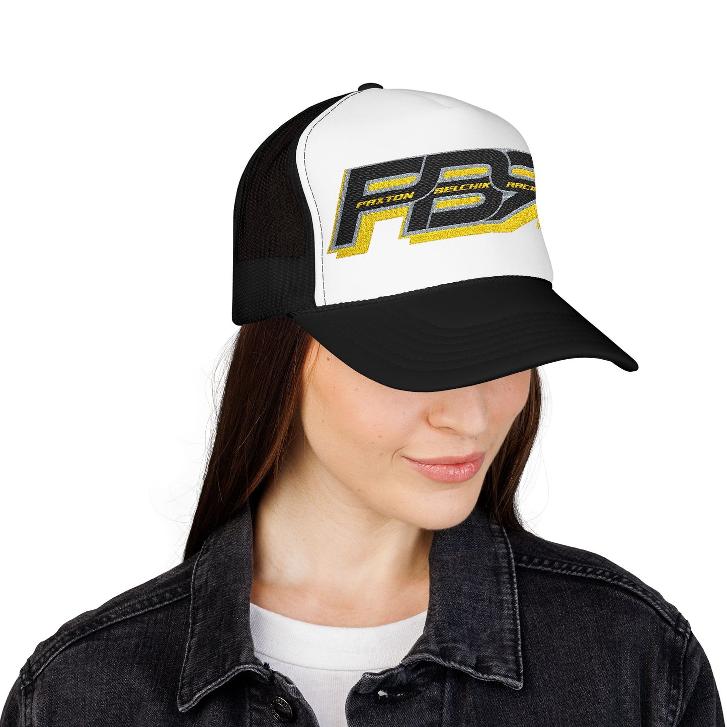 Racing Foam Trucker Hat with Embroidered PB7 Logo