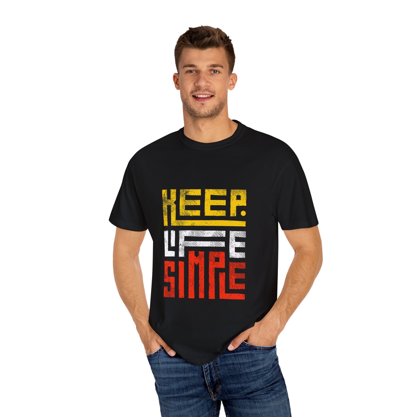 Keep Life Simple Unisex Garment-Dyed T-Shirt