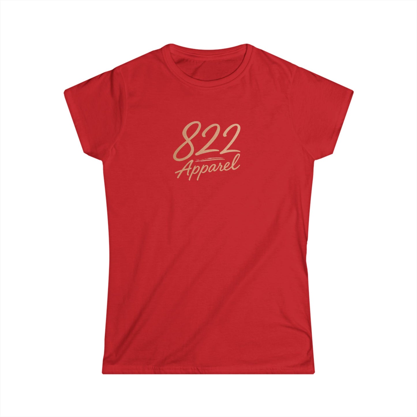 822 Apparel Women's Softstyle Tee - Minimal Logo Graphic T-Shirt