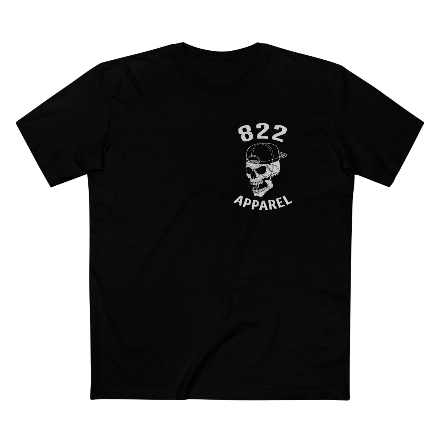 822 Apparel Skull Tee - Retro Streetwear Graphic T-Shirt