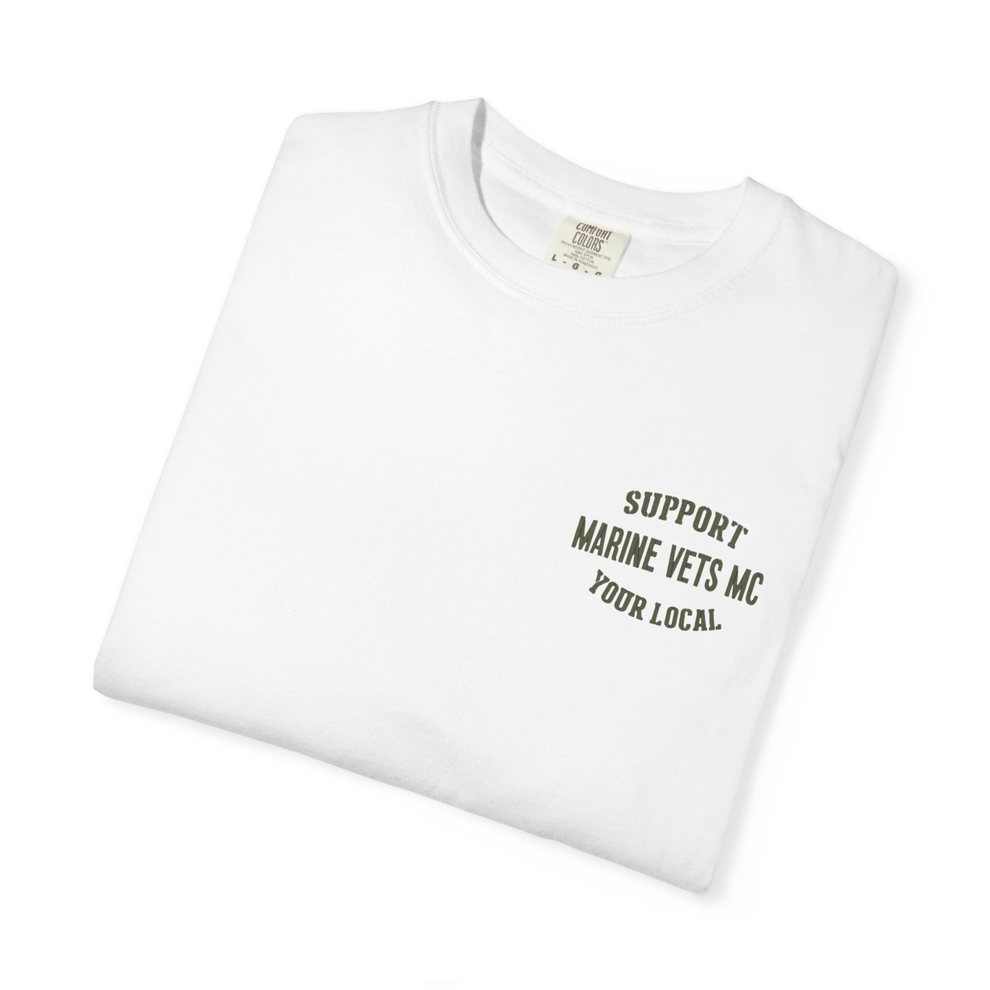 Marine Vets MC T‑Shirt — Support Your Local Skull & Crossed Bats Military Tee
