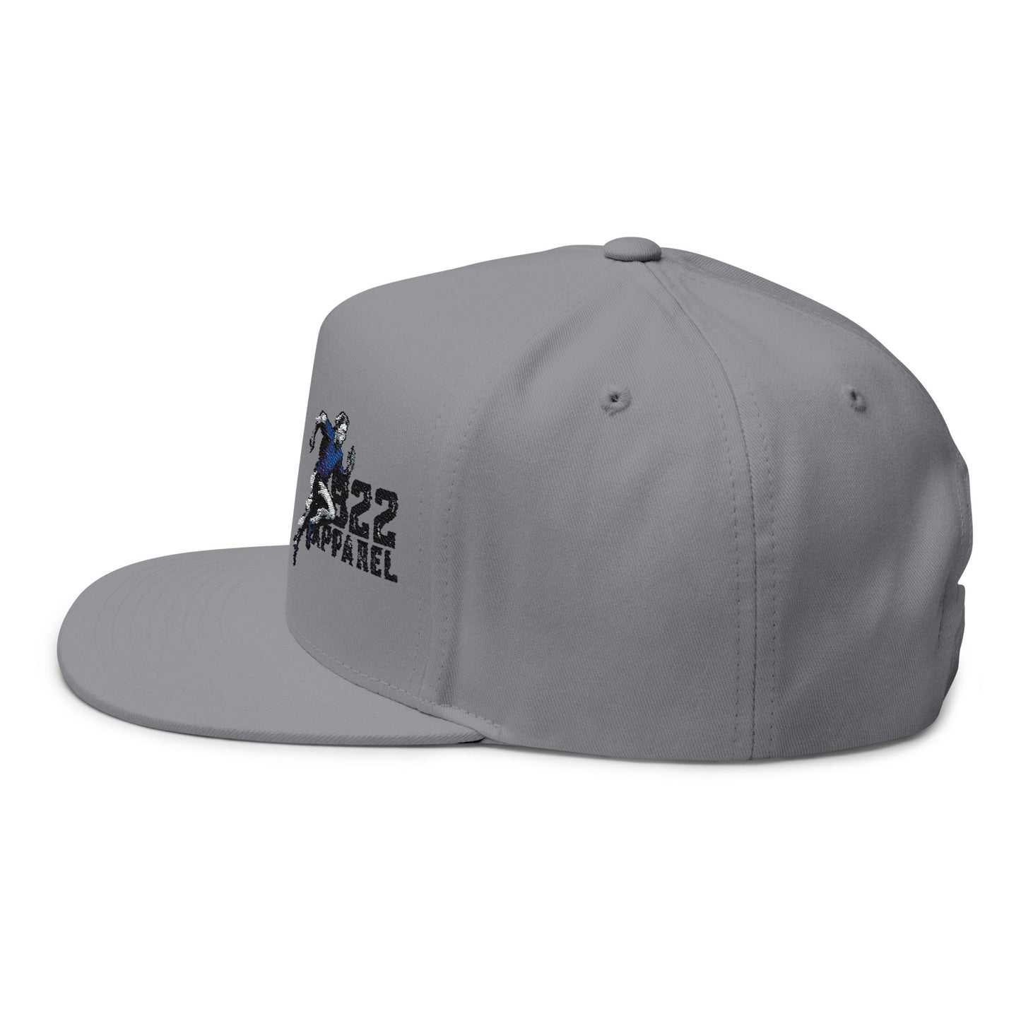 Embroidered Sports Flat Bill Cap - Perfect for Athletes & Outdoor Enthusiasts