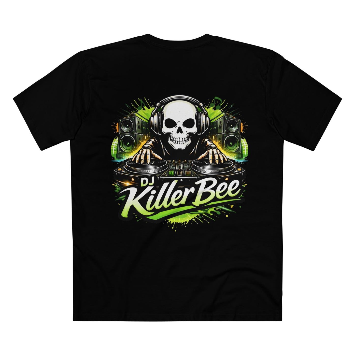 DJ Killer Bee Skull Logo T-Shirt — EDM DJ Music Tee