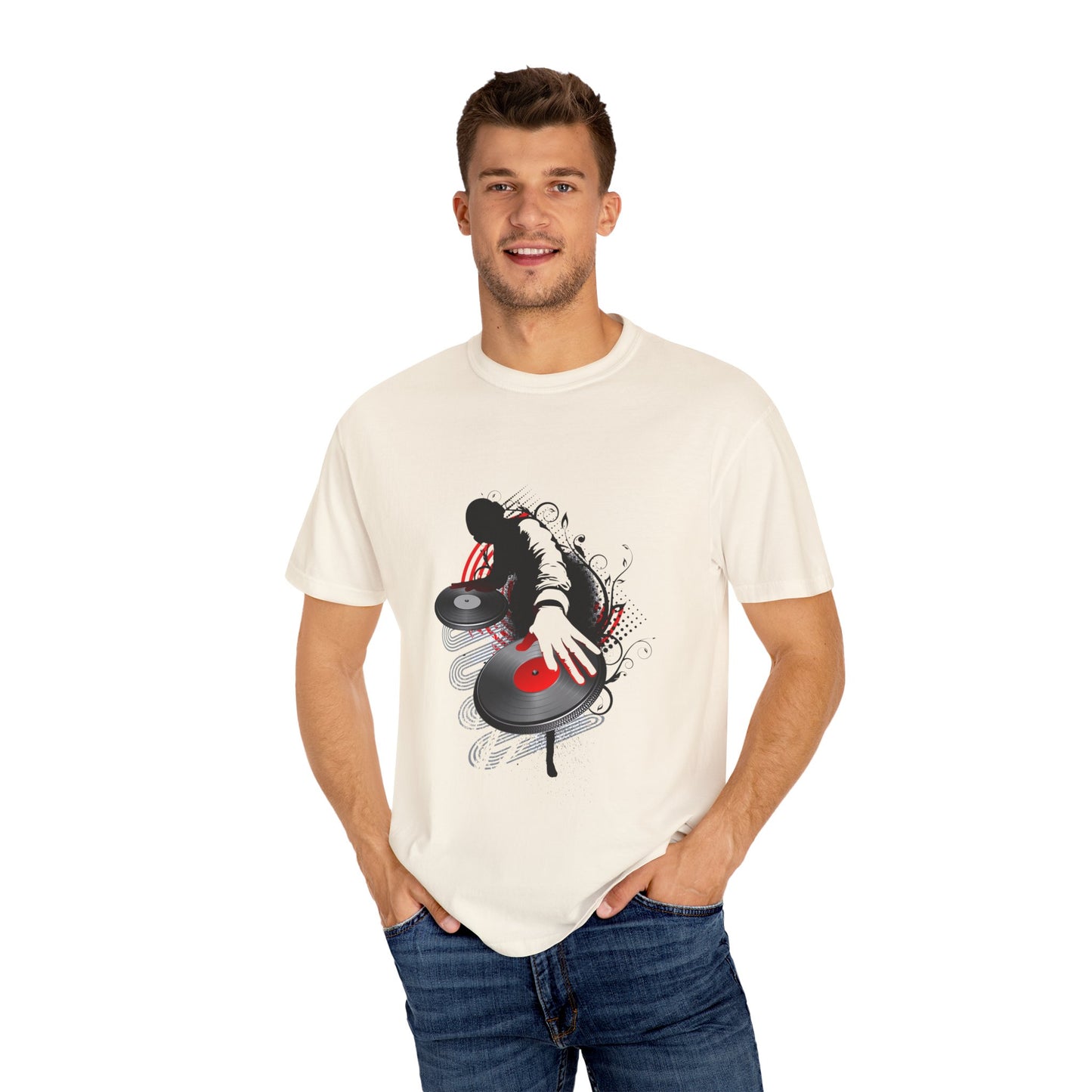 DJ Inspired Unisex Garment-Dyed T-Shirt - Perfect for Music Lovers & Parties