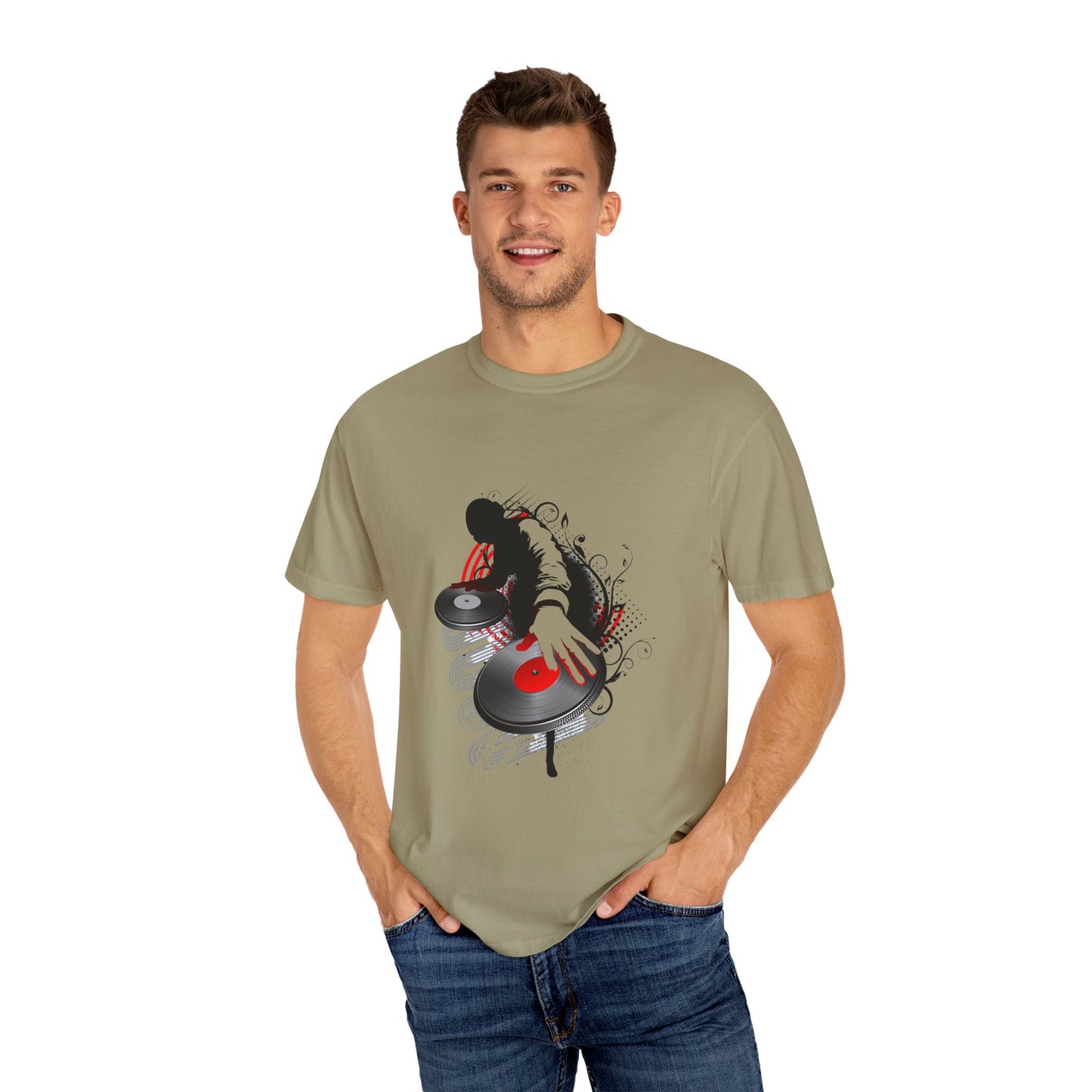 DJ Inspired Unisex Garment-Dyed T-Shirt - Perfect for Music Lovers & Parties