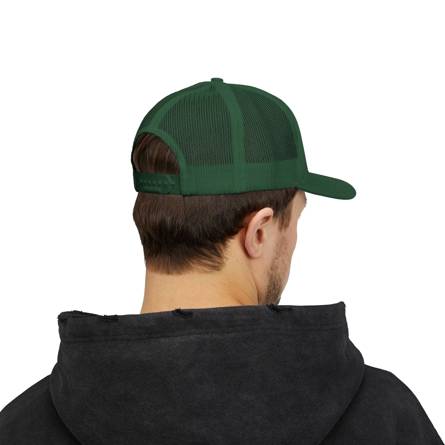 822 Trucker Hat with Crossed Oars Logo — 822 Apparel Snapback Cap