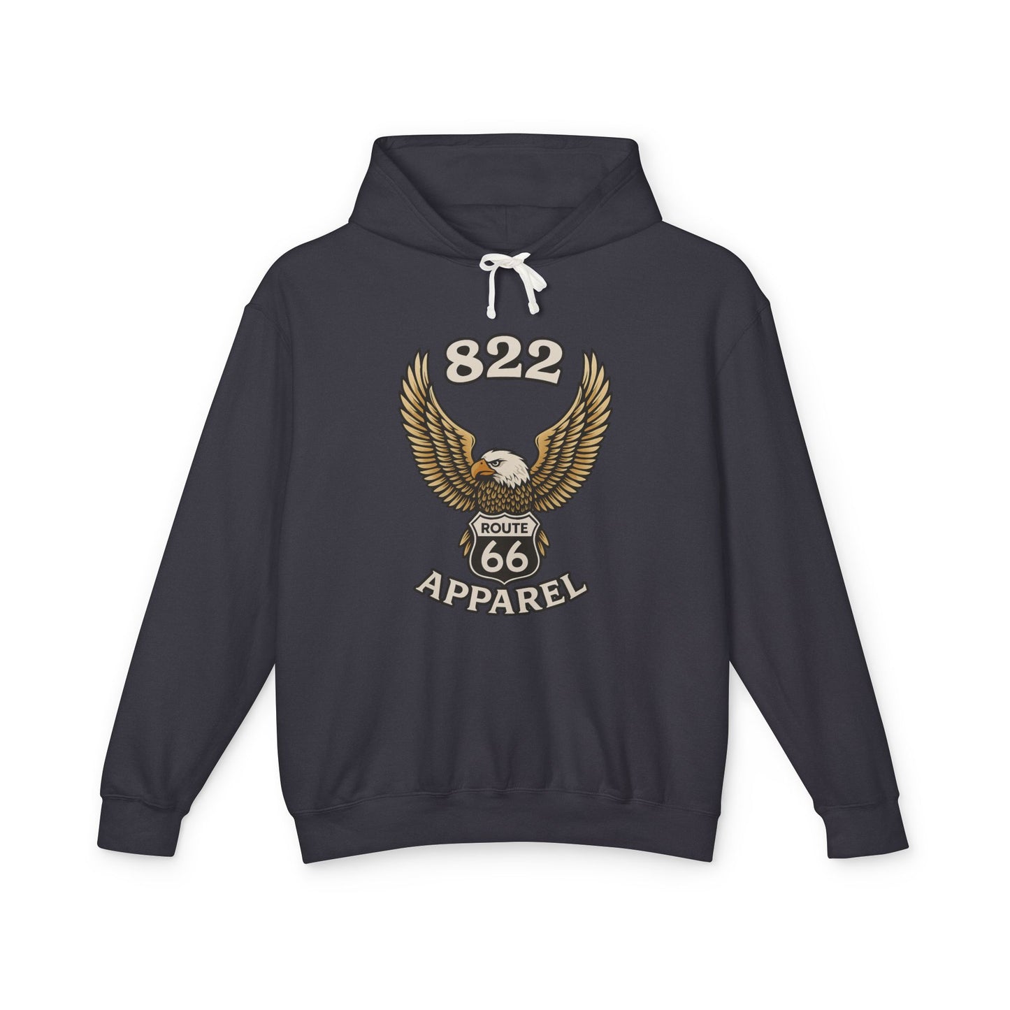 Route 66 Eagle Graphic Unisex Lightweight Hoodie