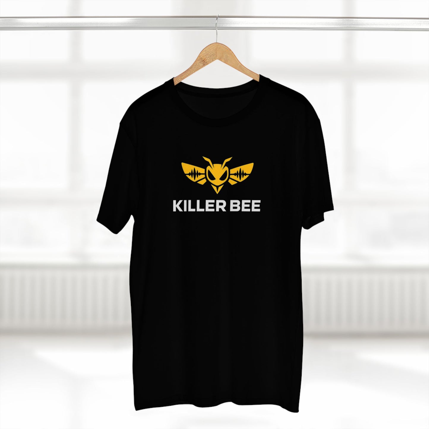 Killer Bee Logo Tee — Bold Yellow Bee Graphic T‑Shirt