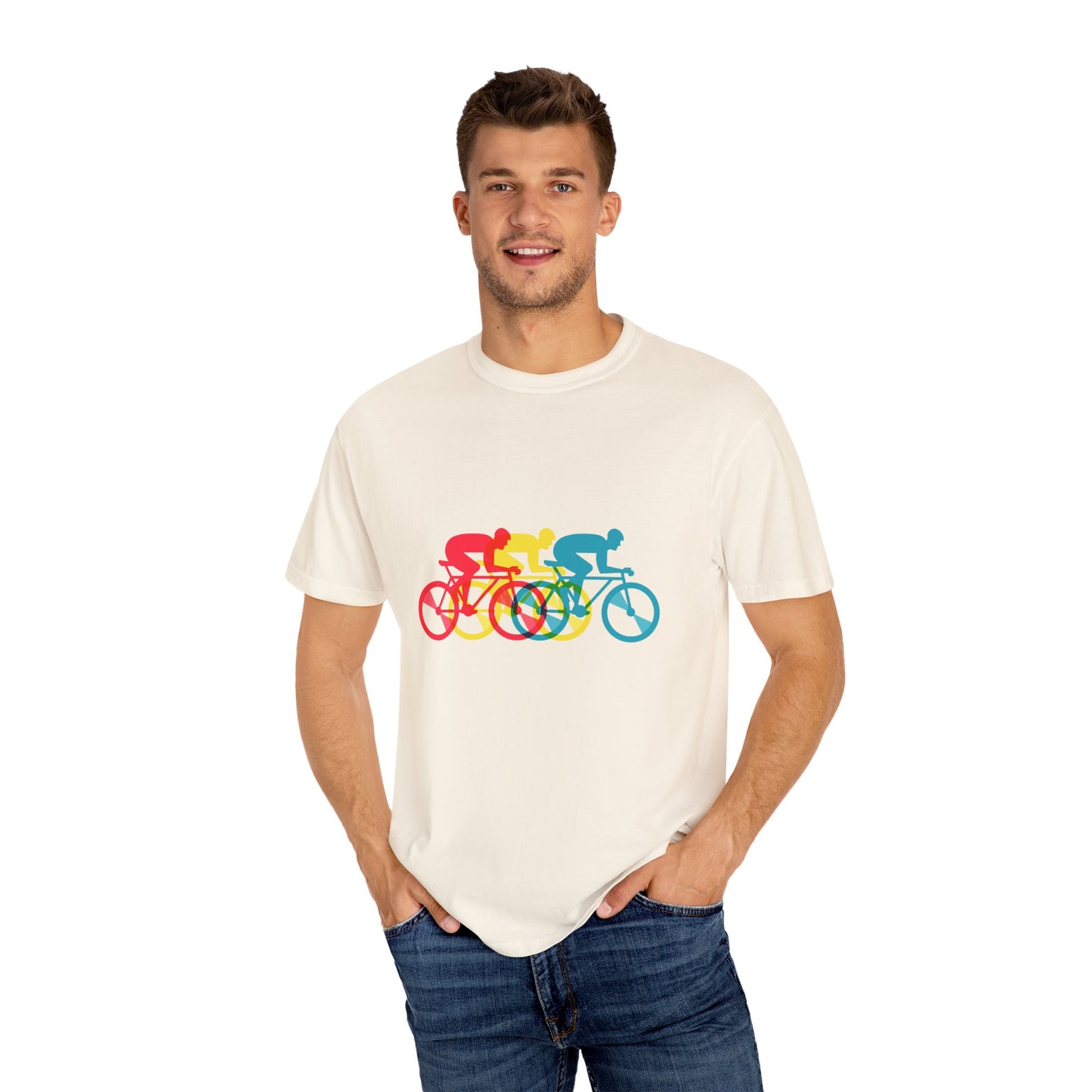 Colorful Cycling Unisex T-Shirt - Perfect for Bike Enthusiasts