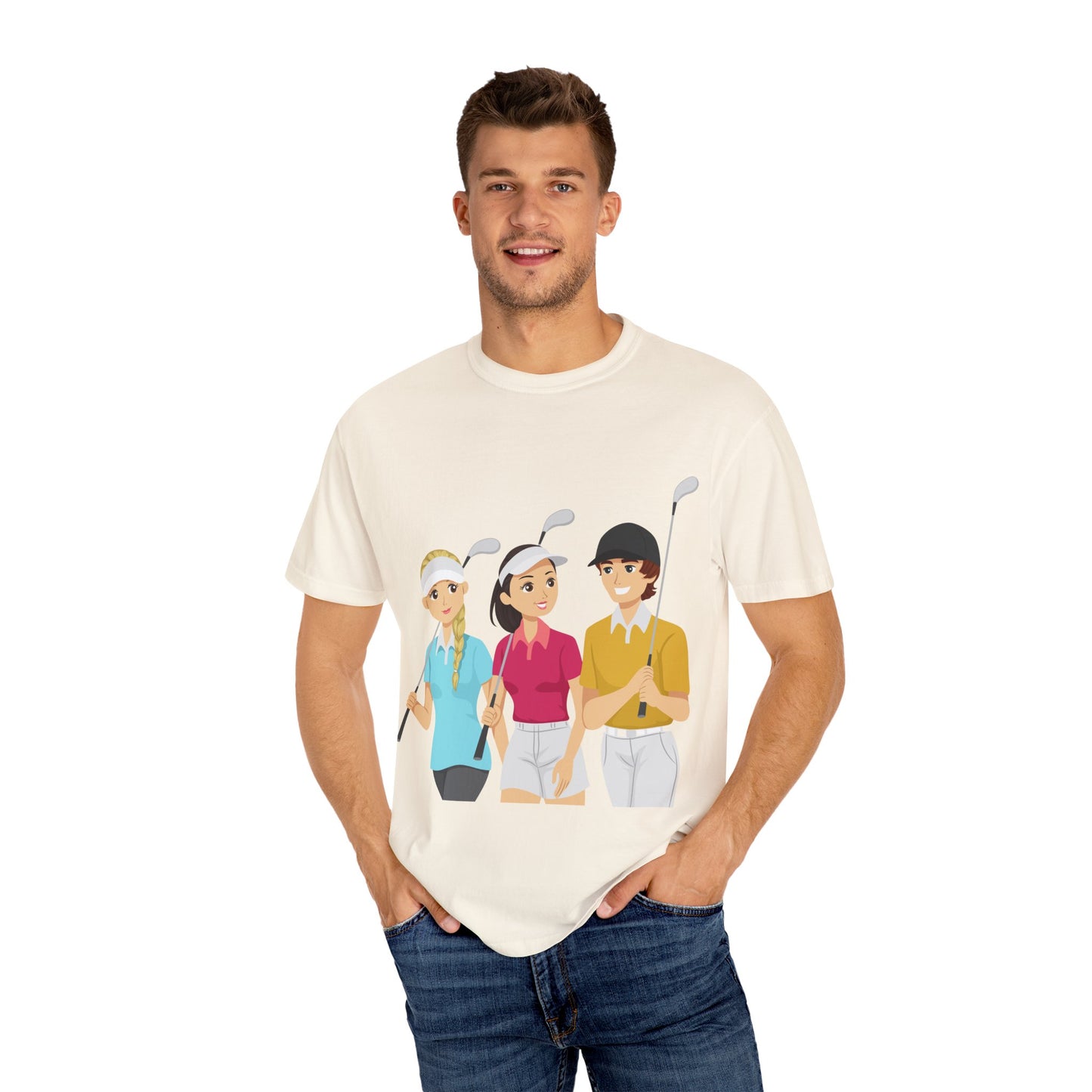 Women's Golf Vibes Garment-Dyed T-Shirt - Perfect for Golf Lovers!