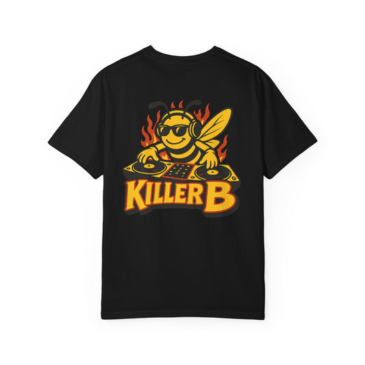 Killer B DJ Unisex Garment-Dyed T-Shirt, Cool Vibe Apparel, Music Lover Gift, Festival Wear, Unique Graphic Tee