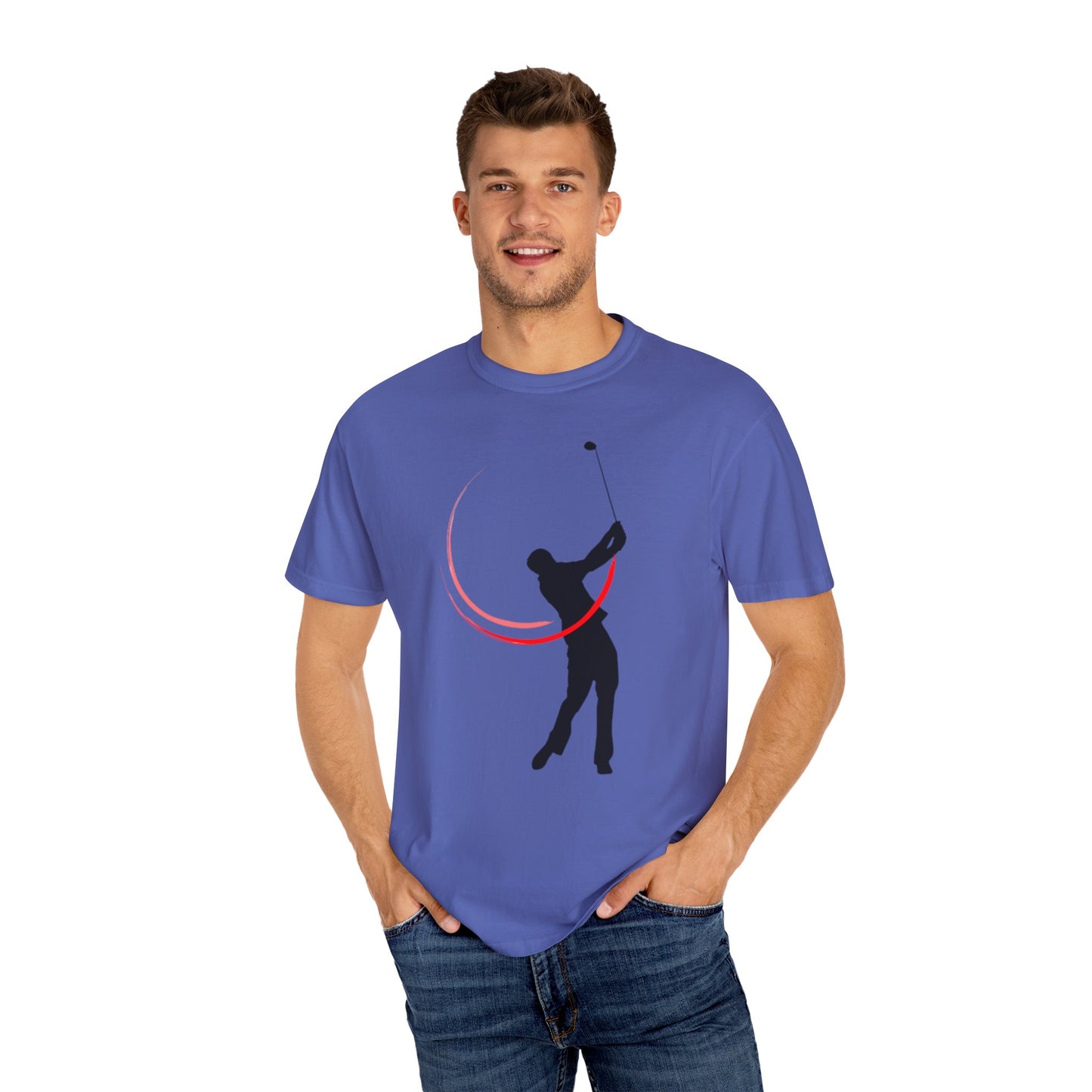 Golf Swing Unisex Garment-Dyed T-Shirt - Sporty and Casual Wear