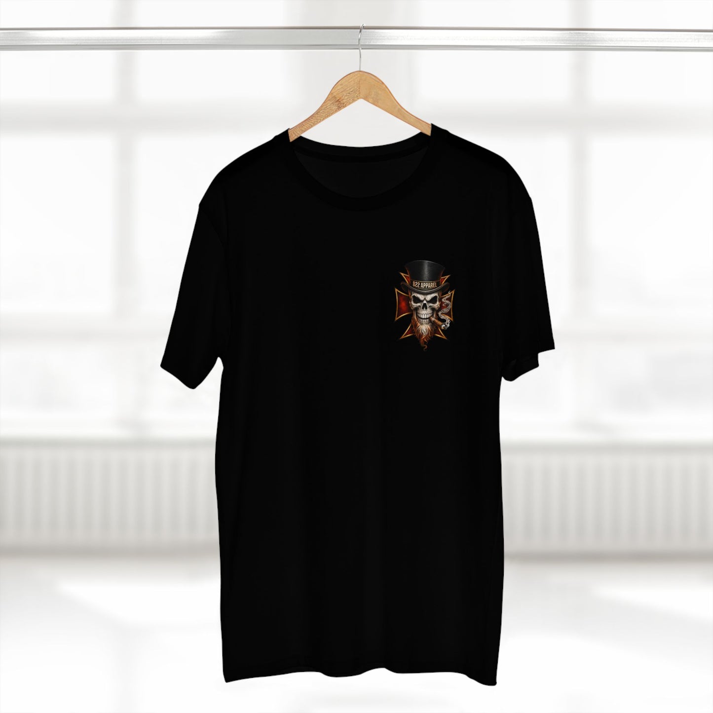 Skull Top Hat Tee — 822 Apparel Graphic T‑Shirt