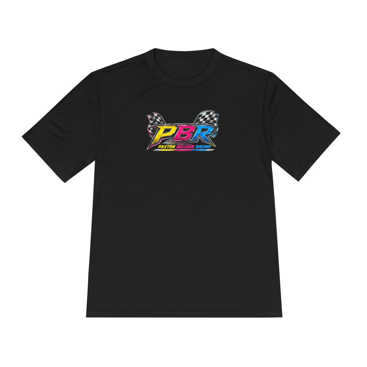 Dri Fit PBR Racing Tee — Vintage Sponsor Patch Graphic