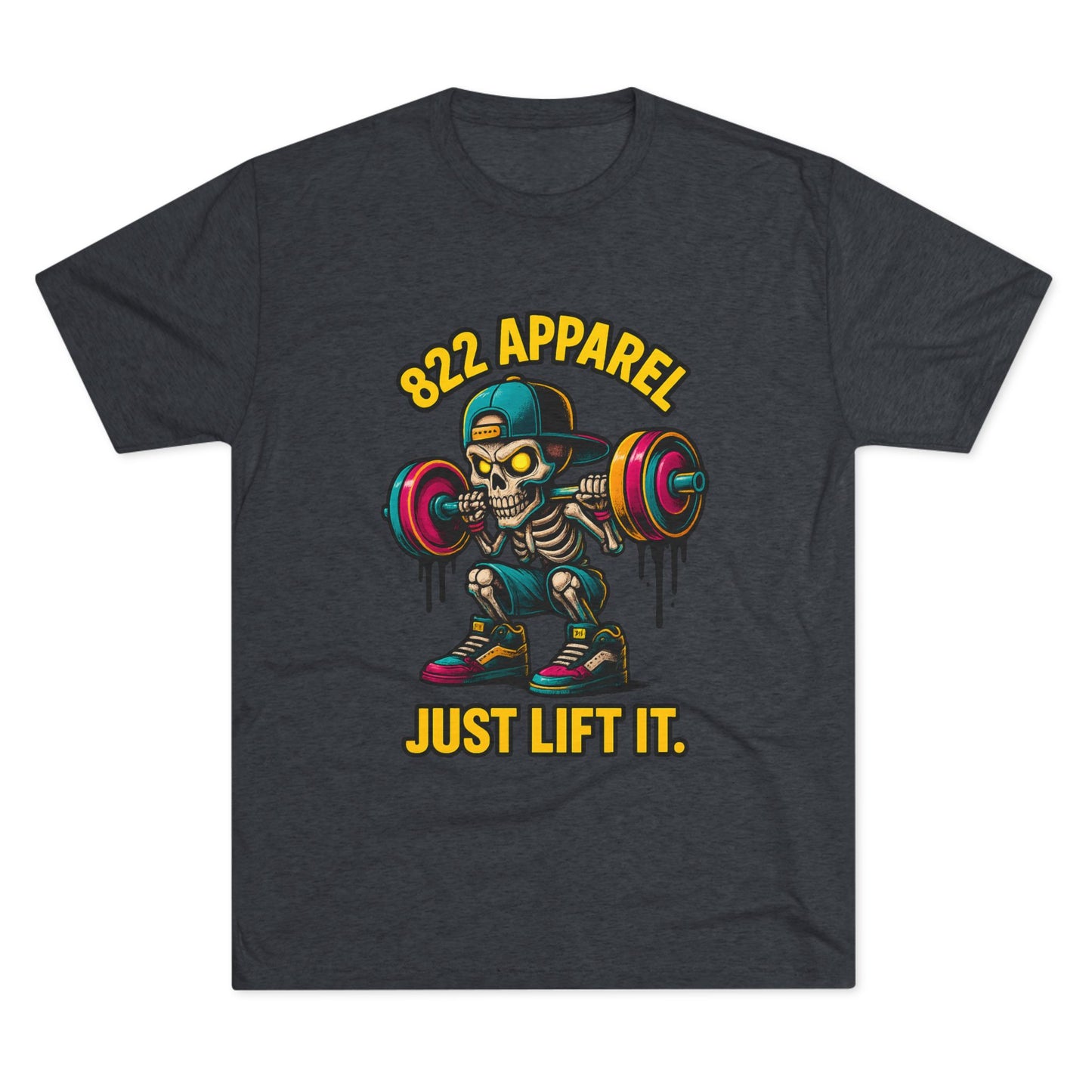 Just Lift It Skeleton Weightlifting Tee