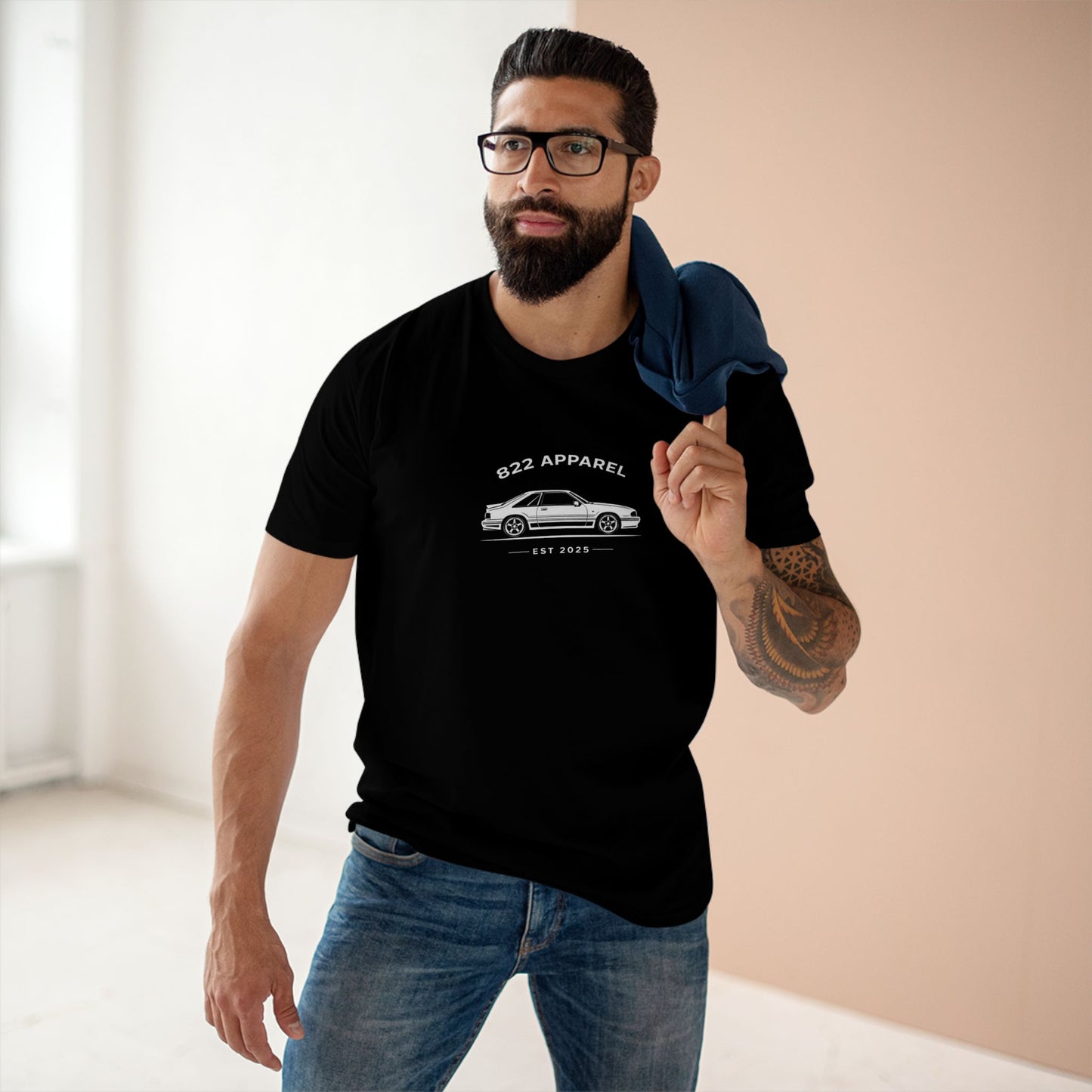 Car Club Graphic Tee - '822 Apparel' Vintage Sports Car Shirt