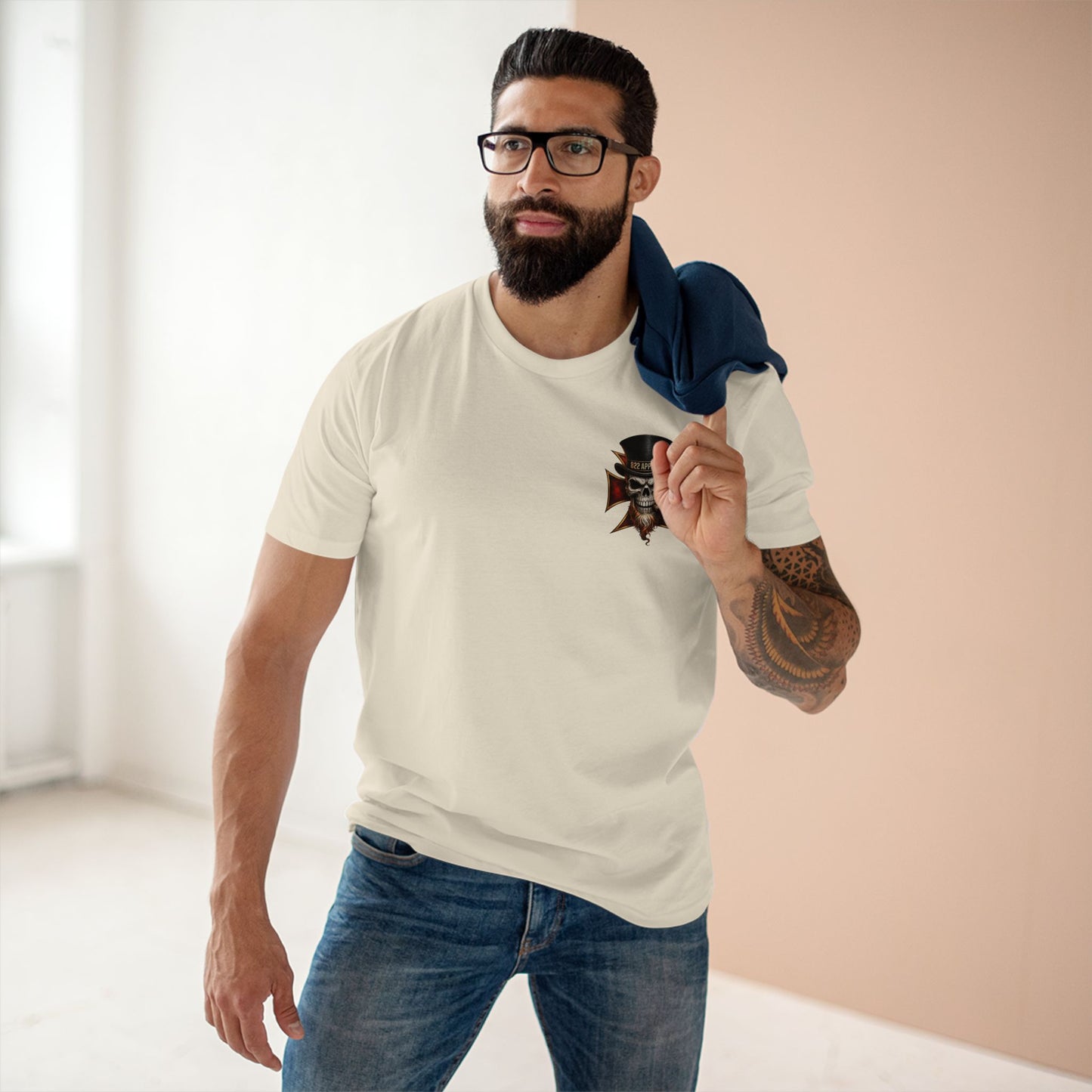 Skull Top Hat Tee — 822 Apparel Graphic T‑Shirt
