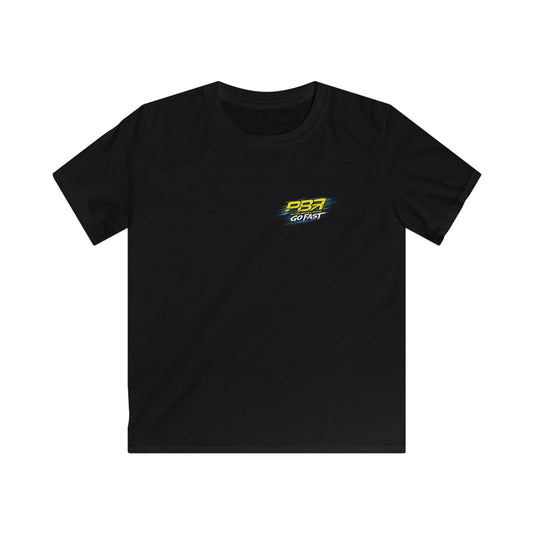 Kids Tee — "Wanna Go Fast" Racing Sponsor Graphic