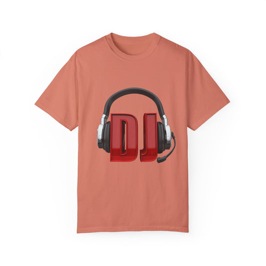 DJ Headset Graphic Unisex Garment-Dyed T-Shirt