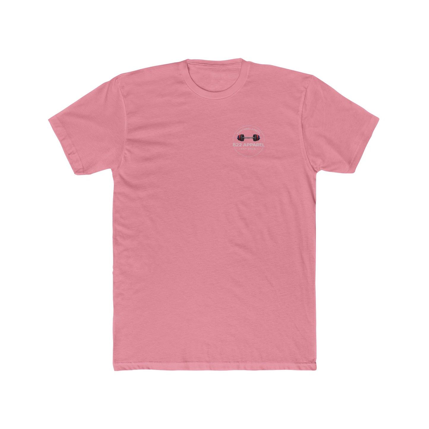 822 Apparel Functional Fitness T-Shirt — Barbell Logo Gym Tee