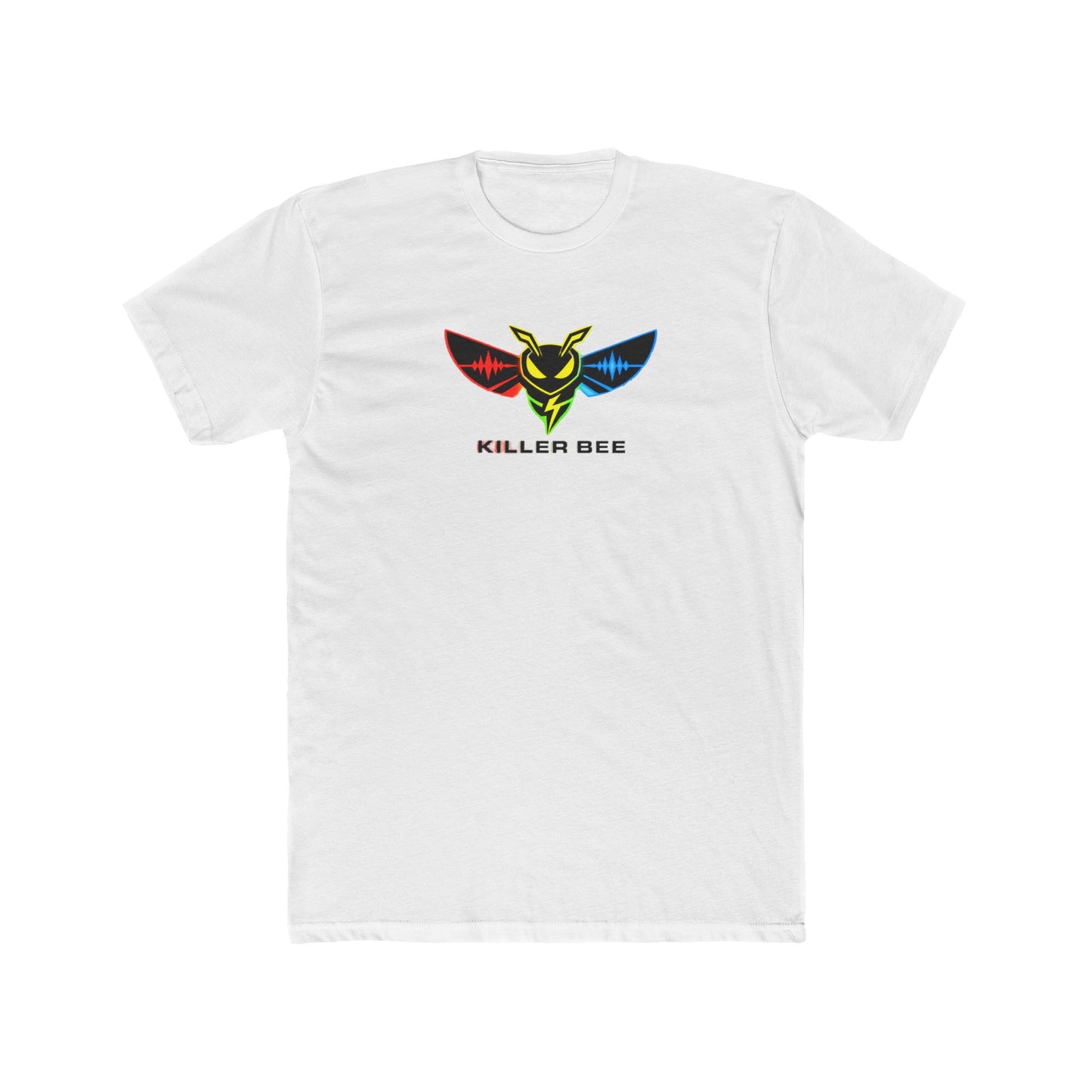 Killer Bee Logo Tee — Colorful Winged Bee Graphic T-Shirt