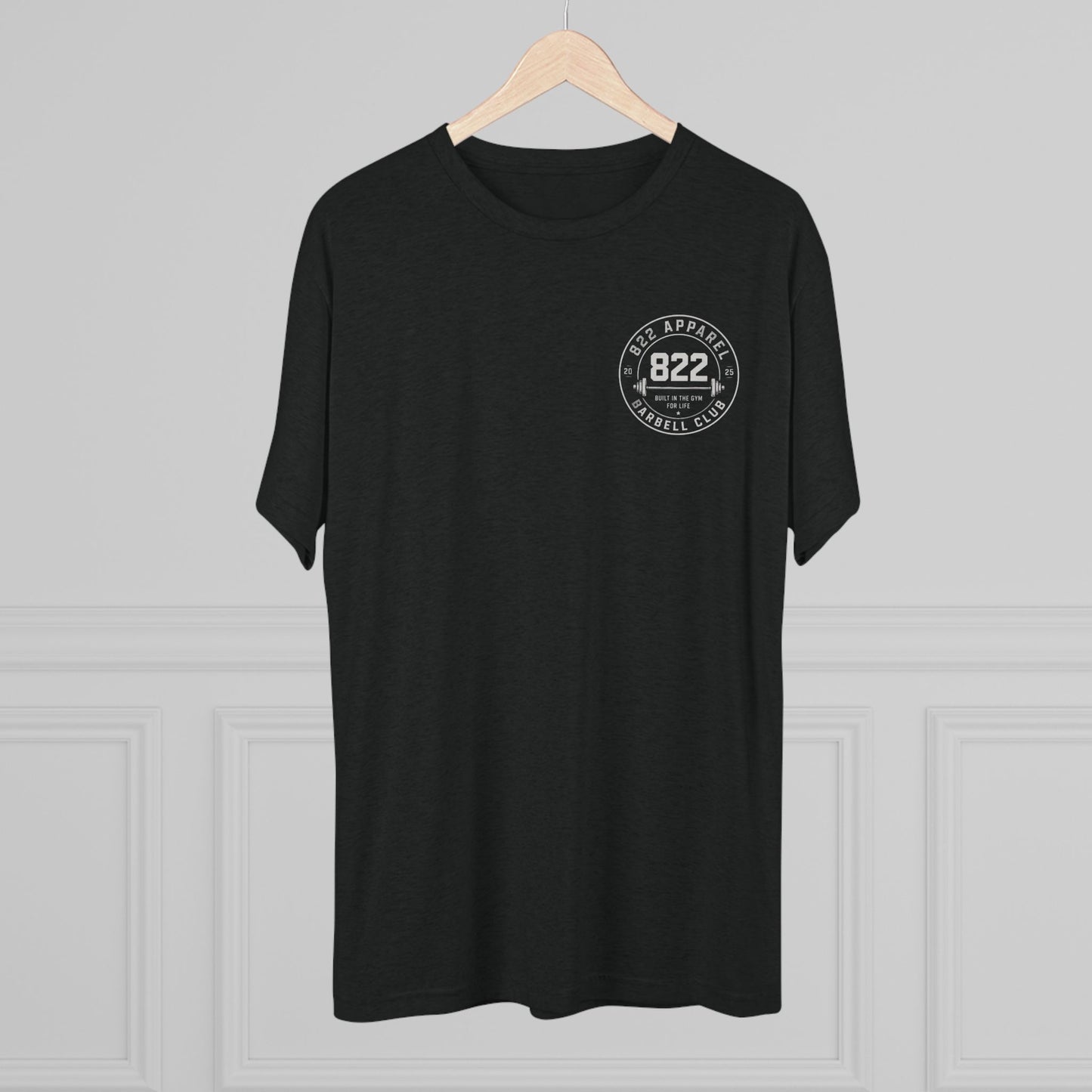 Barbell Club Tee — 822 Apparel 'Built in the Gym for Life' Fitness T-Shirt