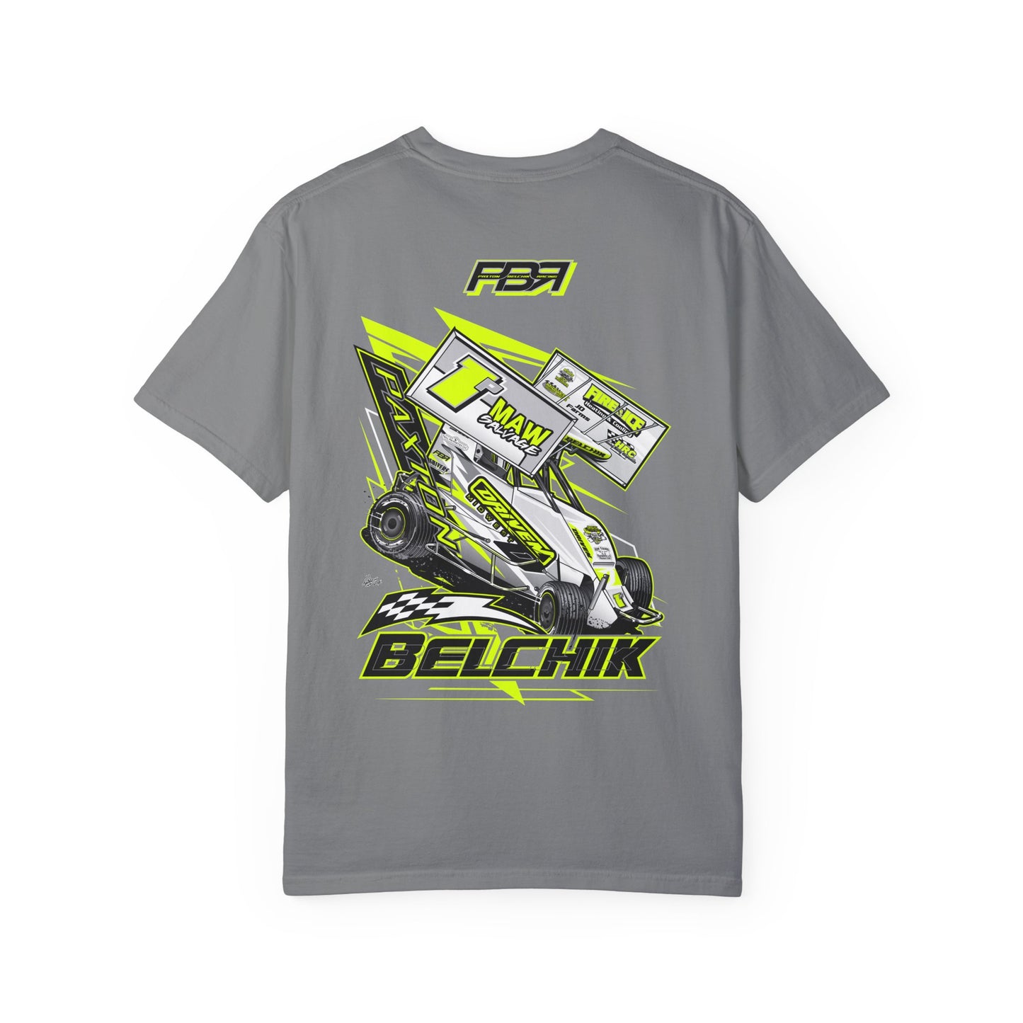 PBR Unisex Garment-Dyed Racing T-Shirt with Bold Graphics