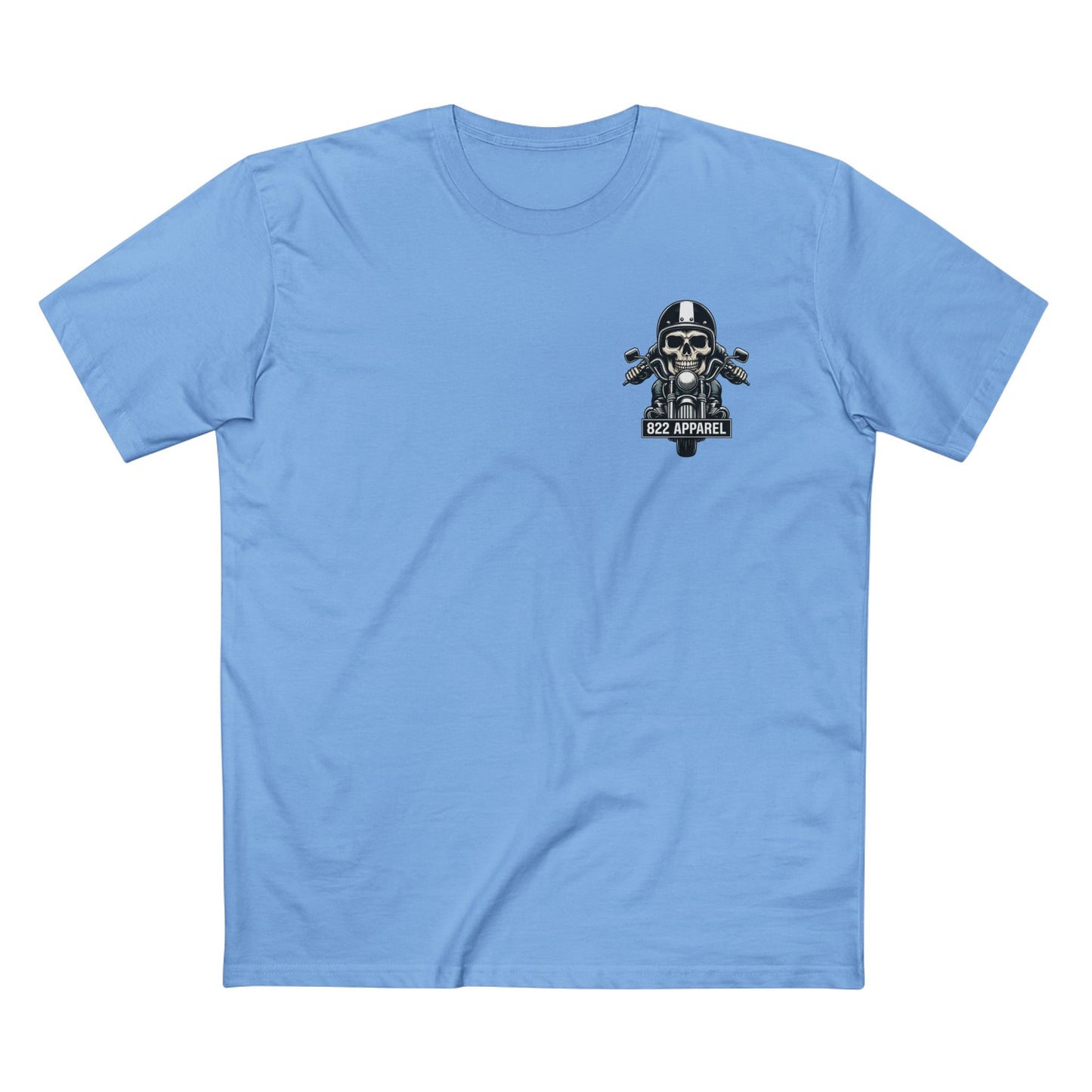 Skull Biker Tee — 822 Apparel Motorcycle Skull T-Shirt