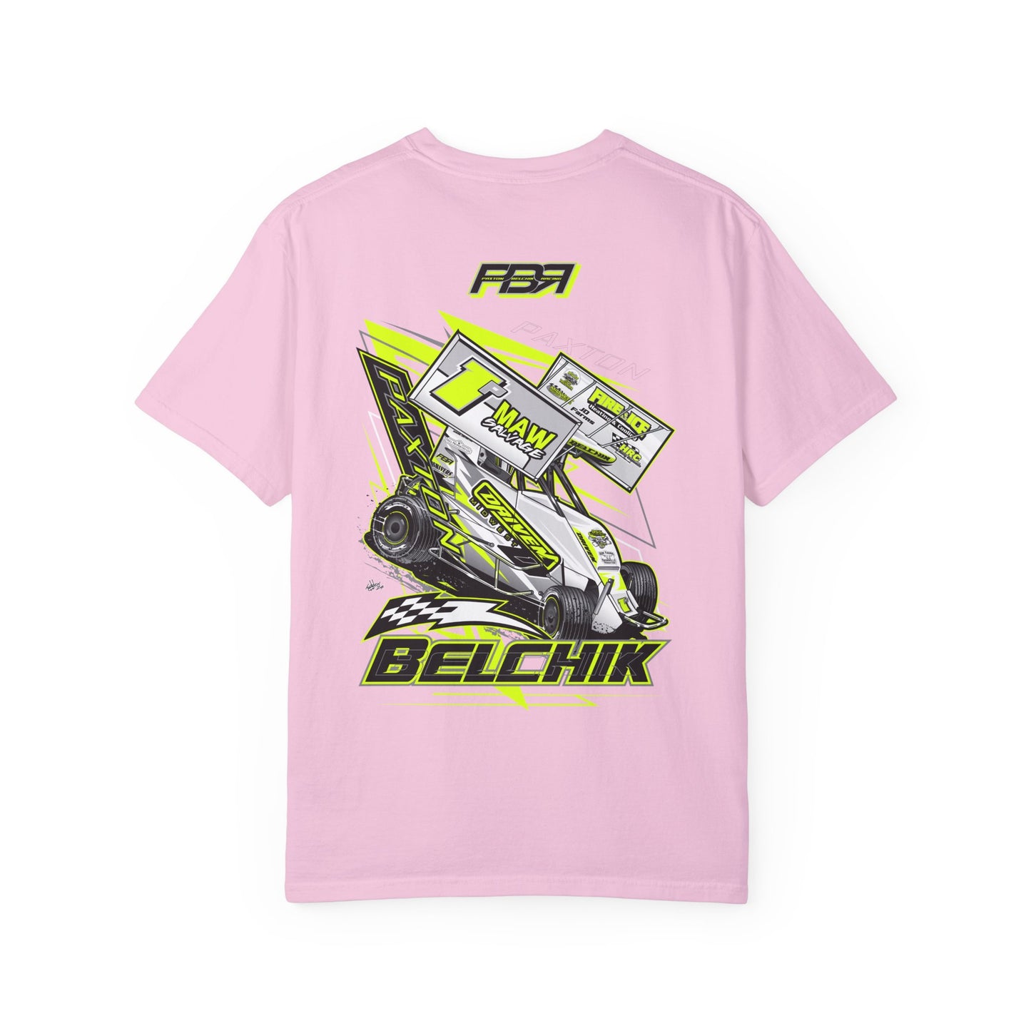 PBR Unisex Garment-Dyed Racing T-Shirt with Bold Graphics