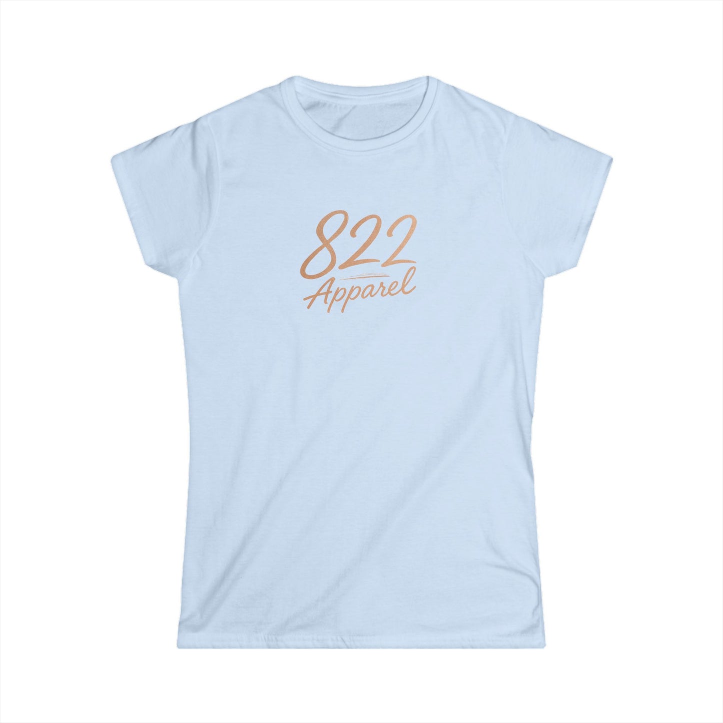 822 Apparel Women's Softstyle Tee - Minimal Logo Graphic T-Shirt