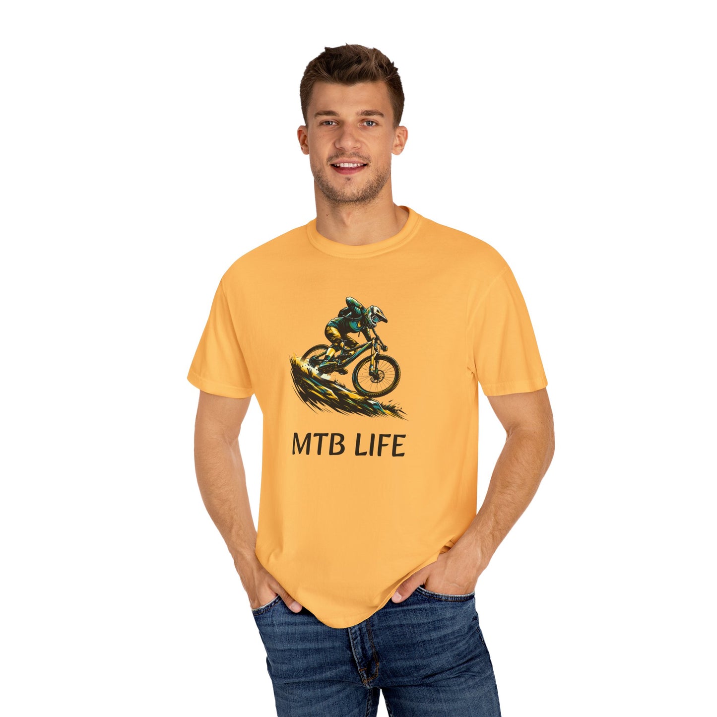 Unisex Garment-Dyed T-Shirt - MTB Life & 822 Apparel Designs for Active Lifestyles
