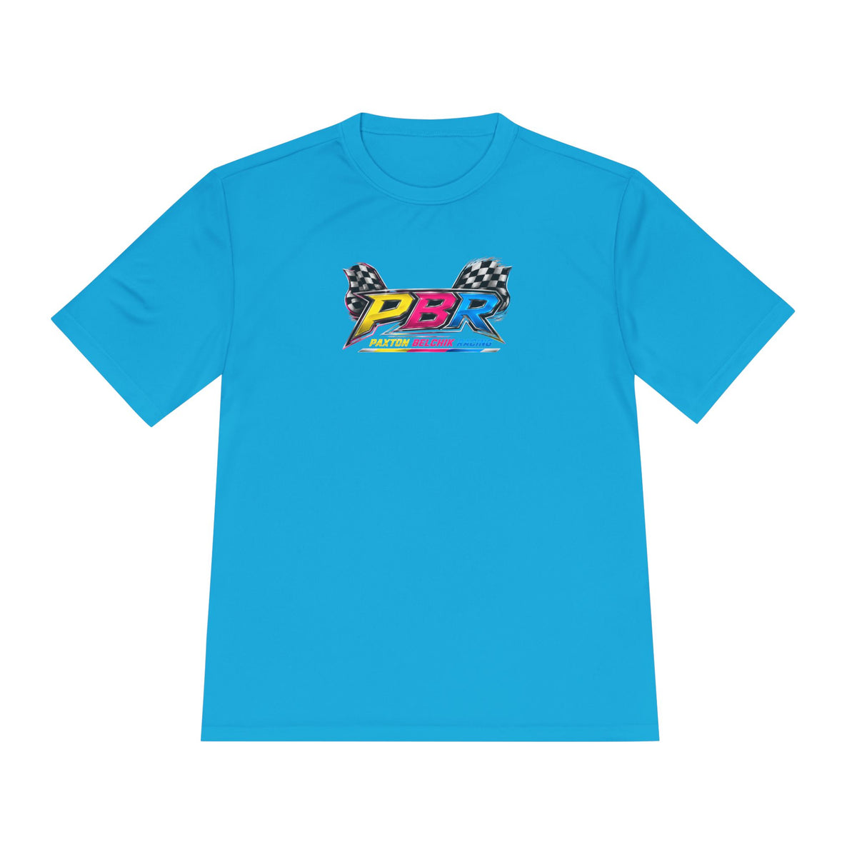 Dri Fit PBR Racing Tee — Vintage Sponsor Patch Graphic