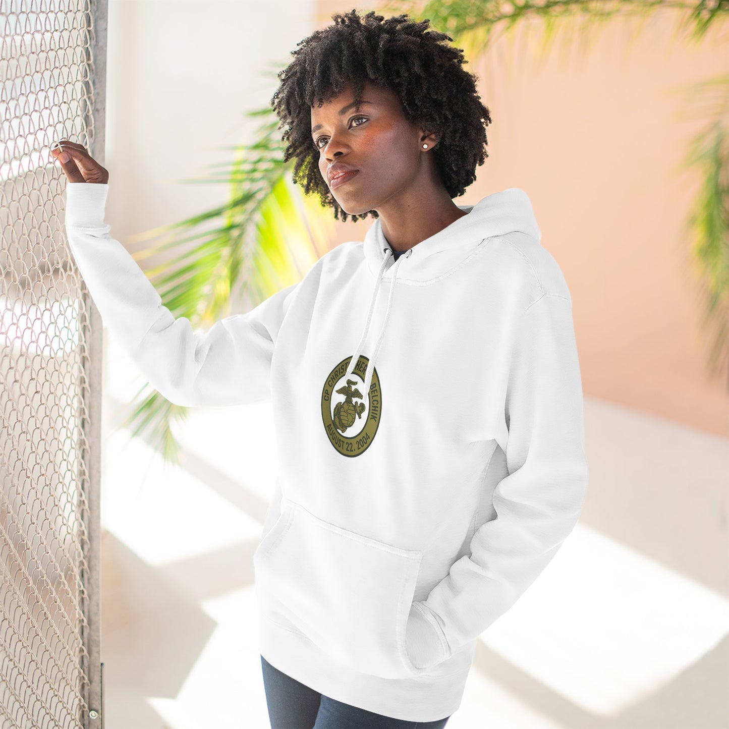 Memorial Fleece Hoodie, Personalized Hoodie, Veteran Tribute, Remembrance Gift, Comfy Casual Wear, Year-Round Apparel