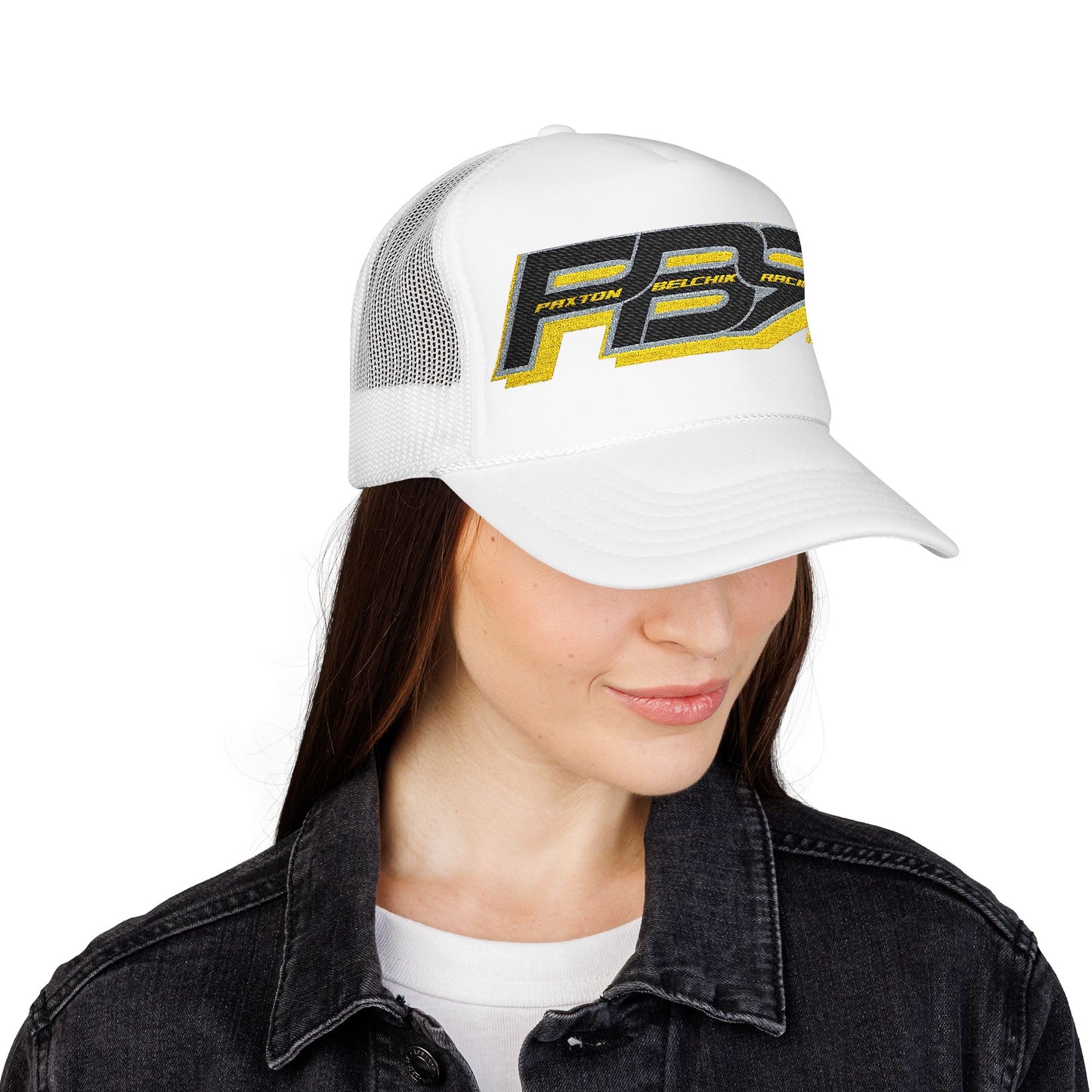 Racing Foam Trucker Hat with Embroidered PB7 Logo
