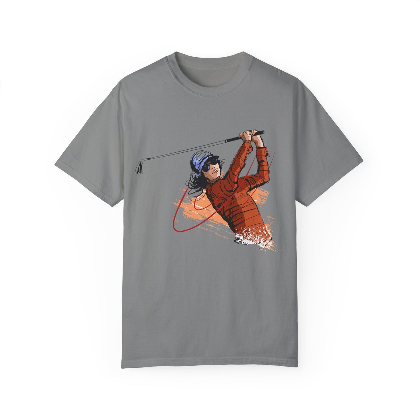 Golf Enthusiast Unisex Garment-Dyed T-Shirt - Sporty Graphic Tee