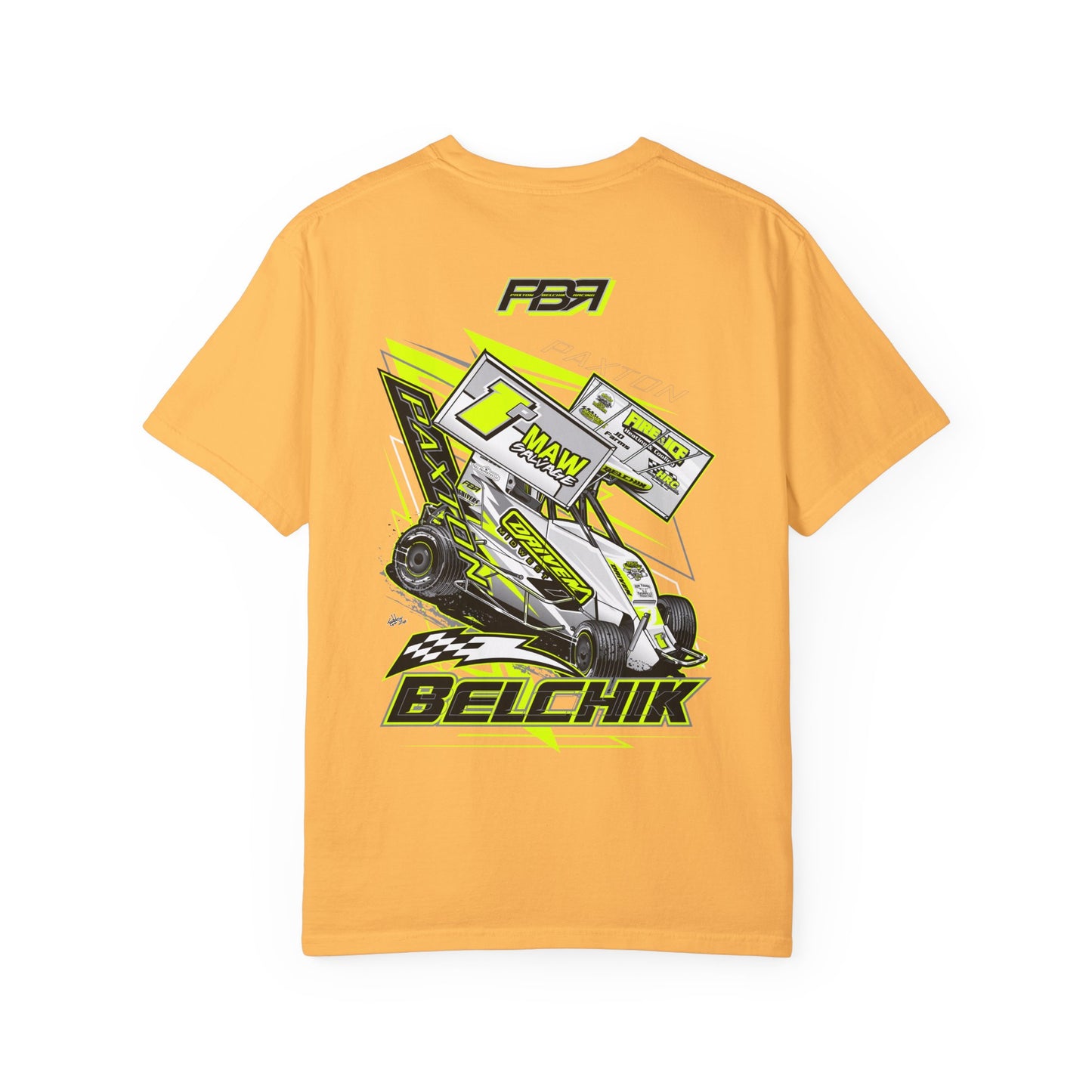 PBR Unisex Garment-Dyed Racing T-Shirt with Bold Graphics