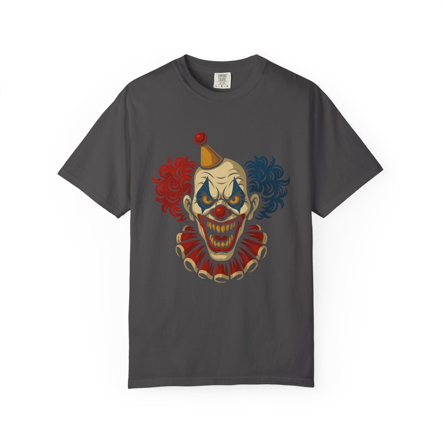 Halloween Clown T-Shirt, Unisex Horror Tee, Spooky Costume, Fall Party Wear, Unique Graphic Tee