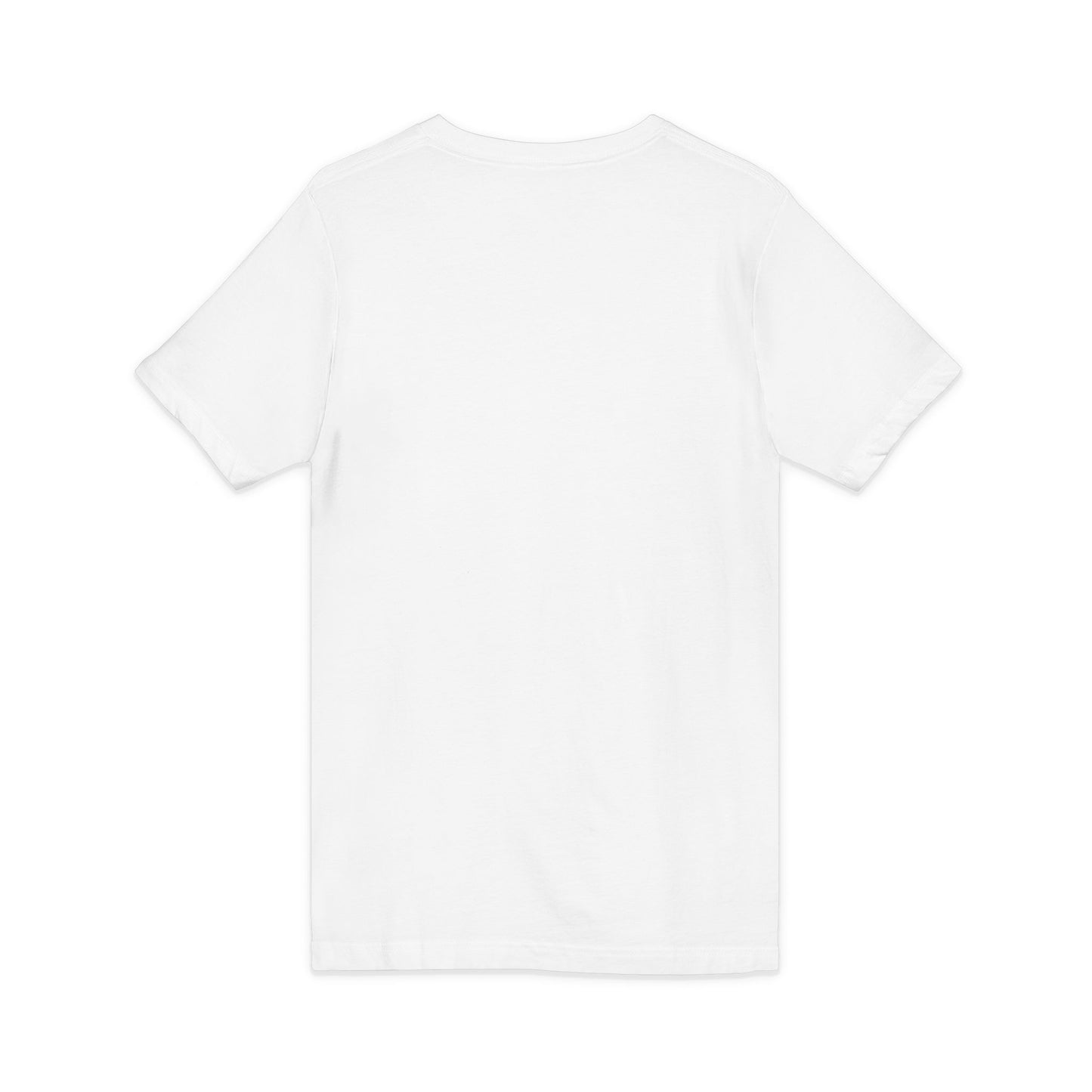 V-Neck Tee “Eight Twenty-Two” Script — Minimal Rose Gold Date Shirt