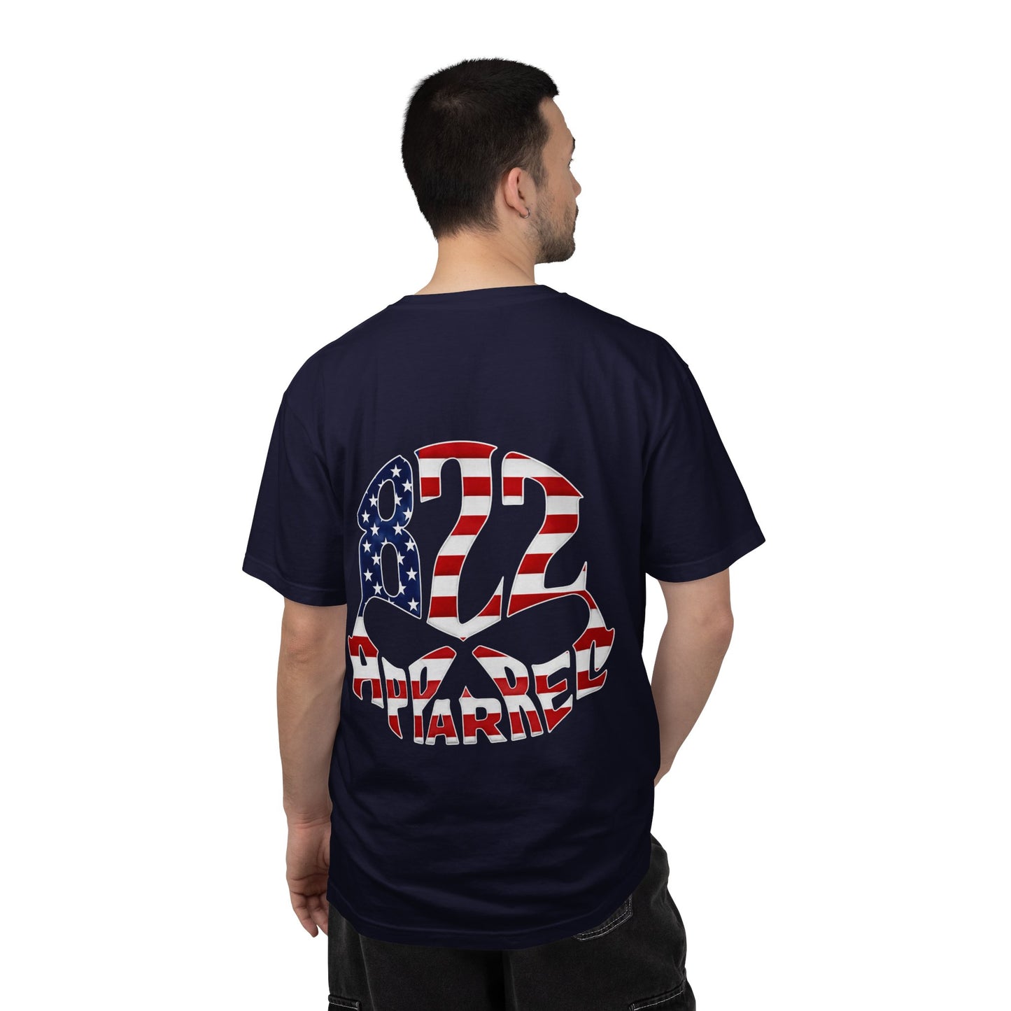 Patriotic 822 Apparel T-Shirt — American Flag Graphic Tee