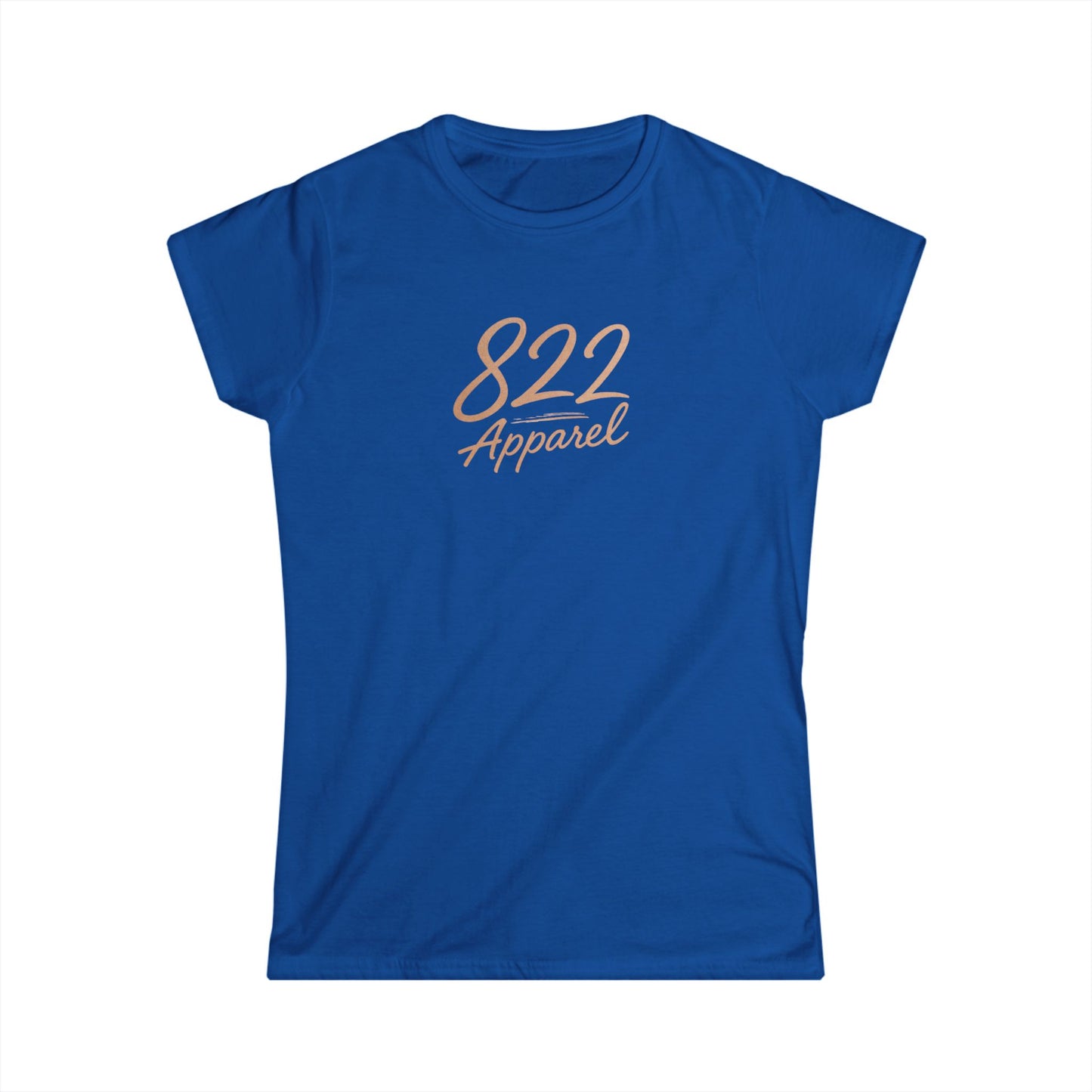 822 Apparel Women's Softstyle Tee - Minimal Logo Graphic T-Shirt
