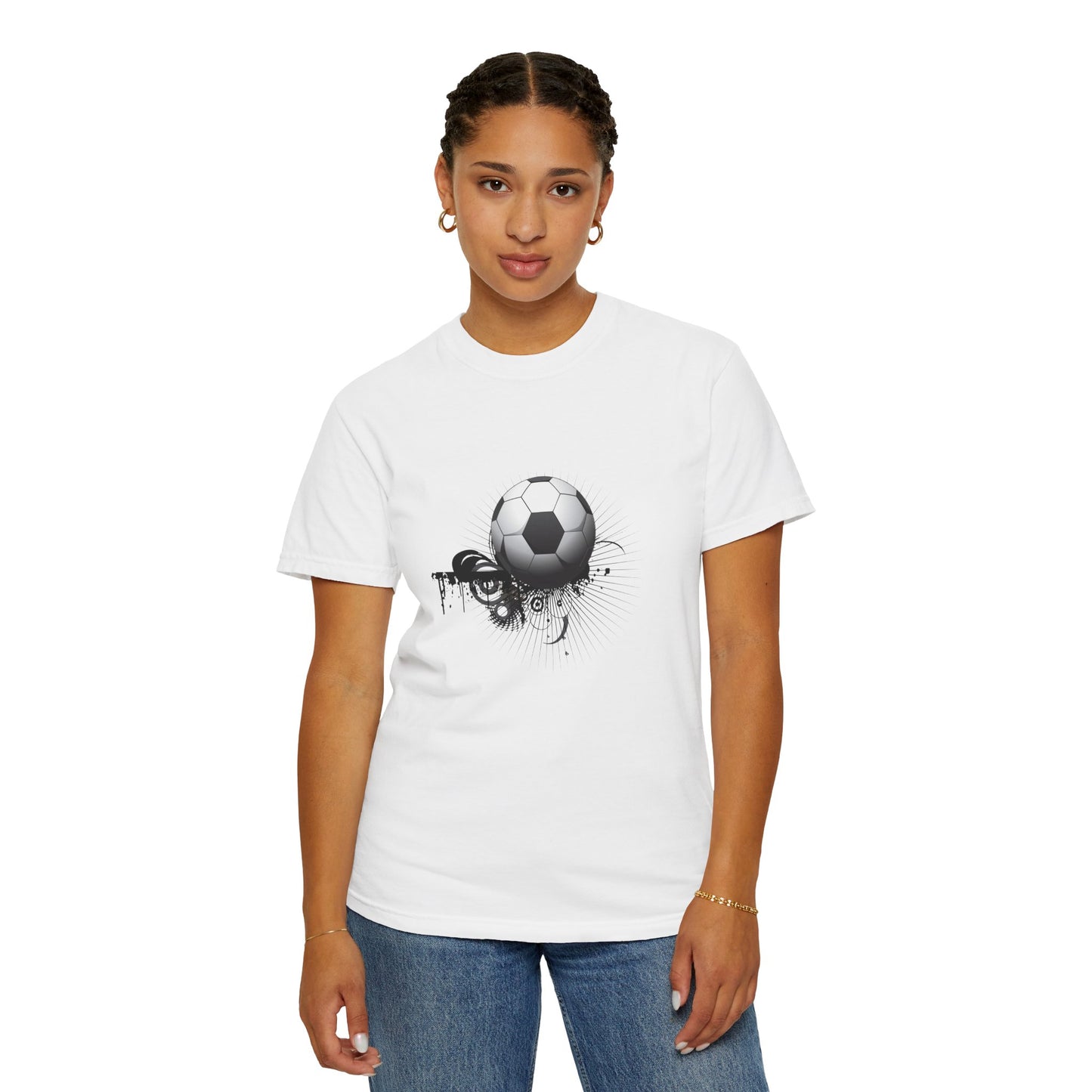 Soccer Vibes Unisex Garment-Dyed T-shirt - Ideal for Sports Lovers