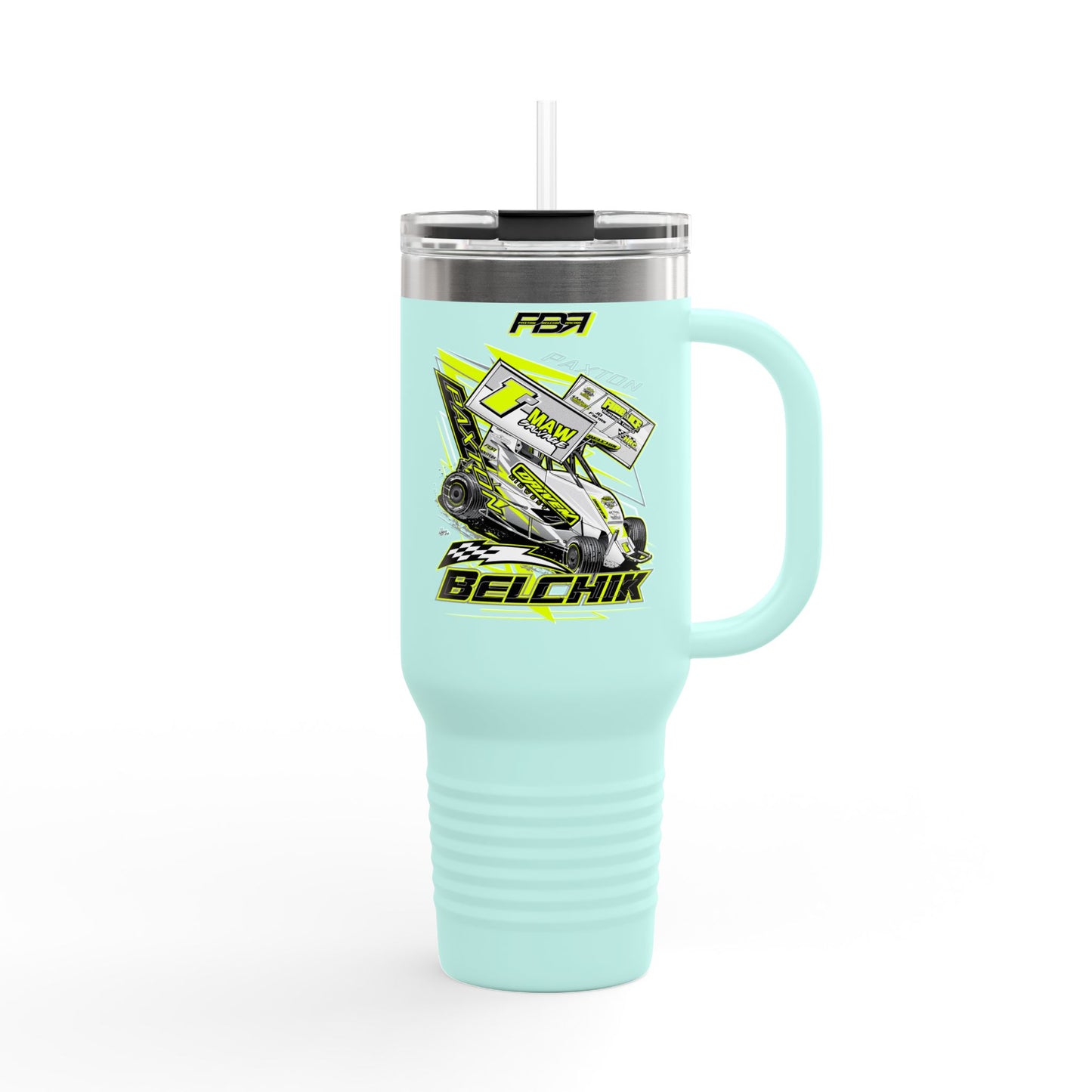 PBR Personalized Racing-Inspired Insulated Travel Mug - 40oz, Perfect Gift for Motorsports Fans!