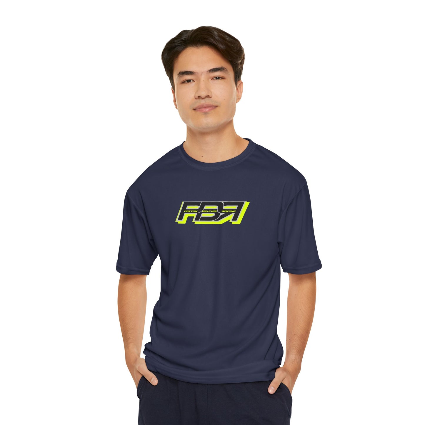 PBR Men's Performance T-Shirt with Bold Racing Design