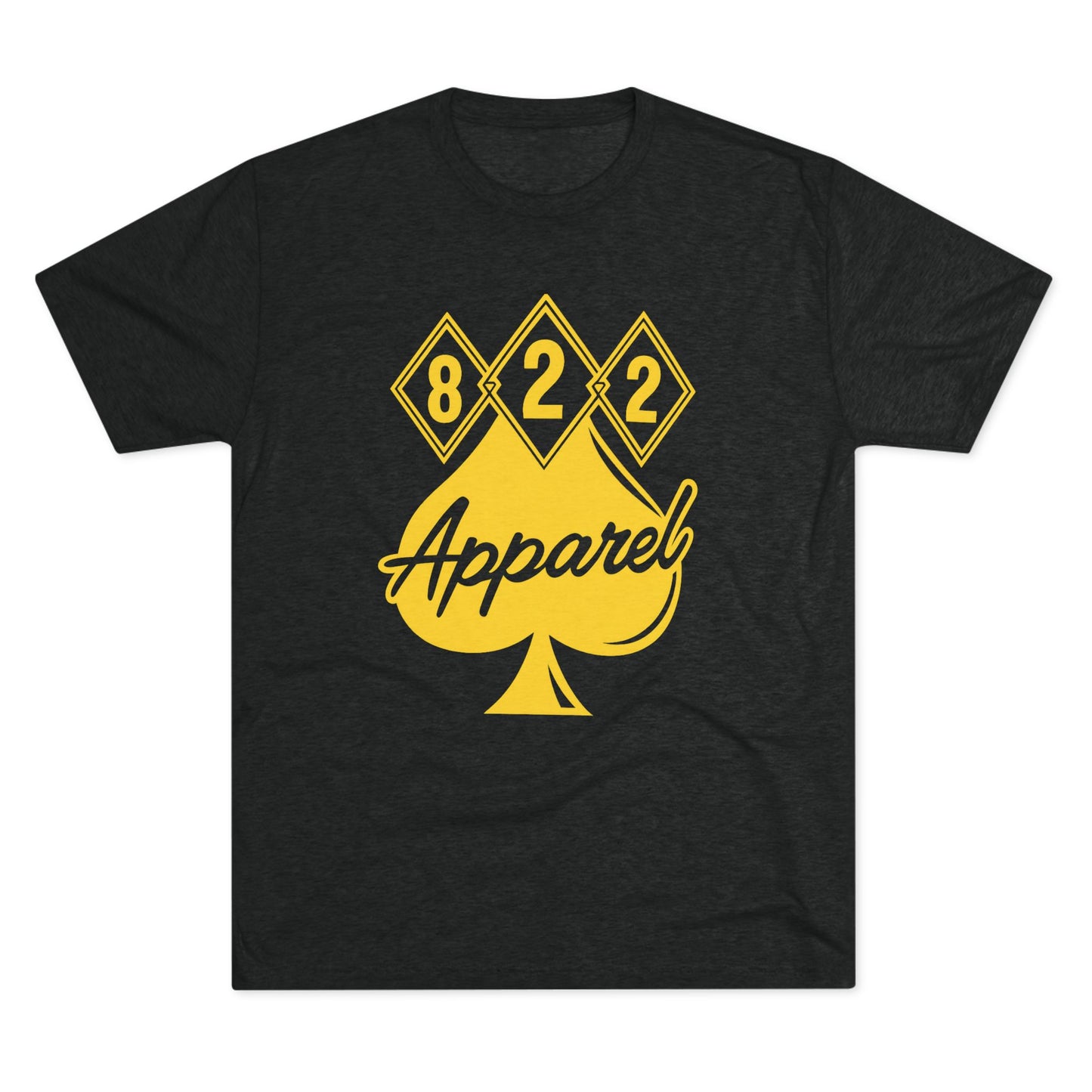 822 Apparel Spade Logo T‑Shirt — Vintage Casino Poker Graphic Tee