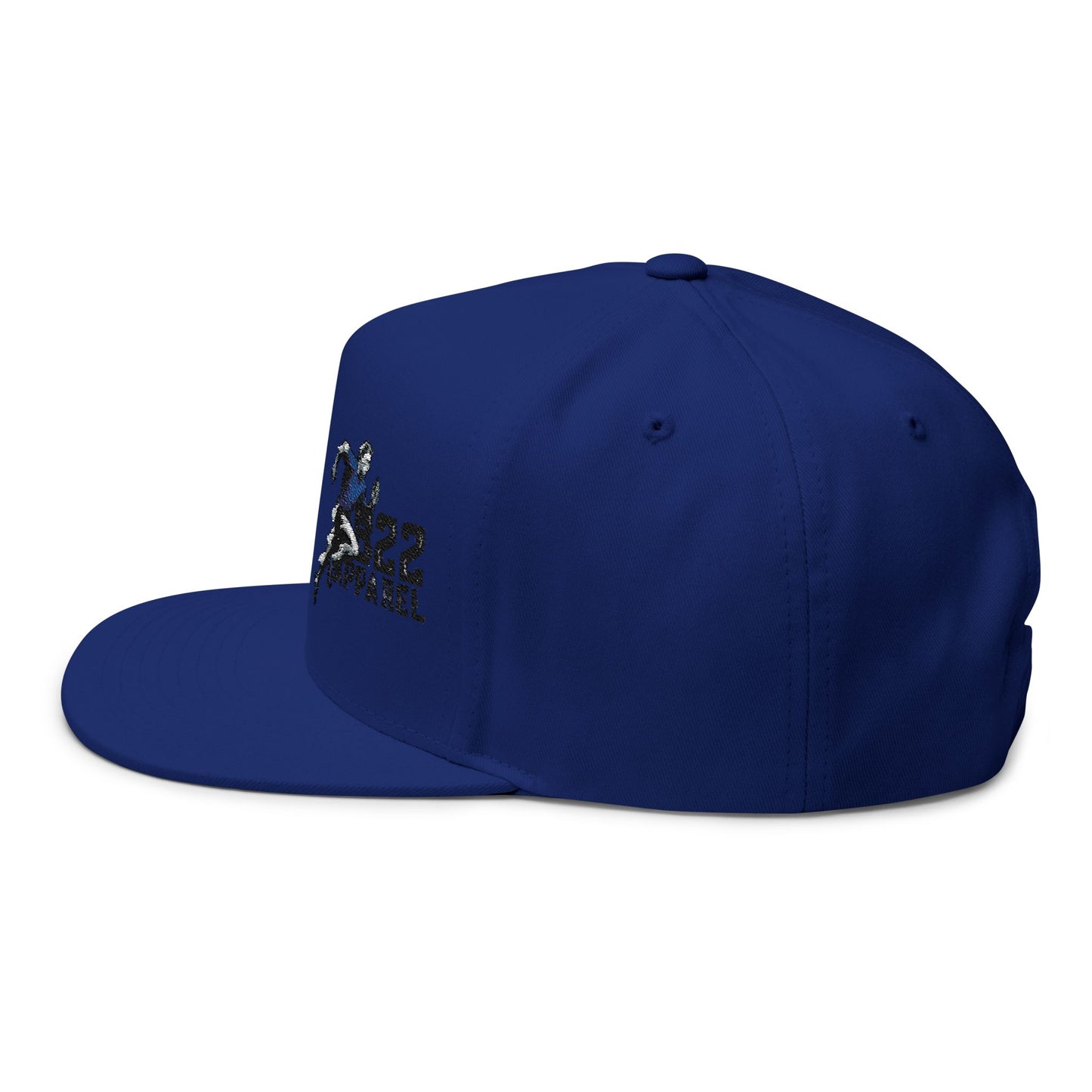 Embroidered Sports Flat Bill Cap - Perfect for Athletes & Outdoor Enthusiasts