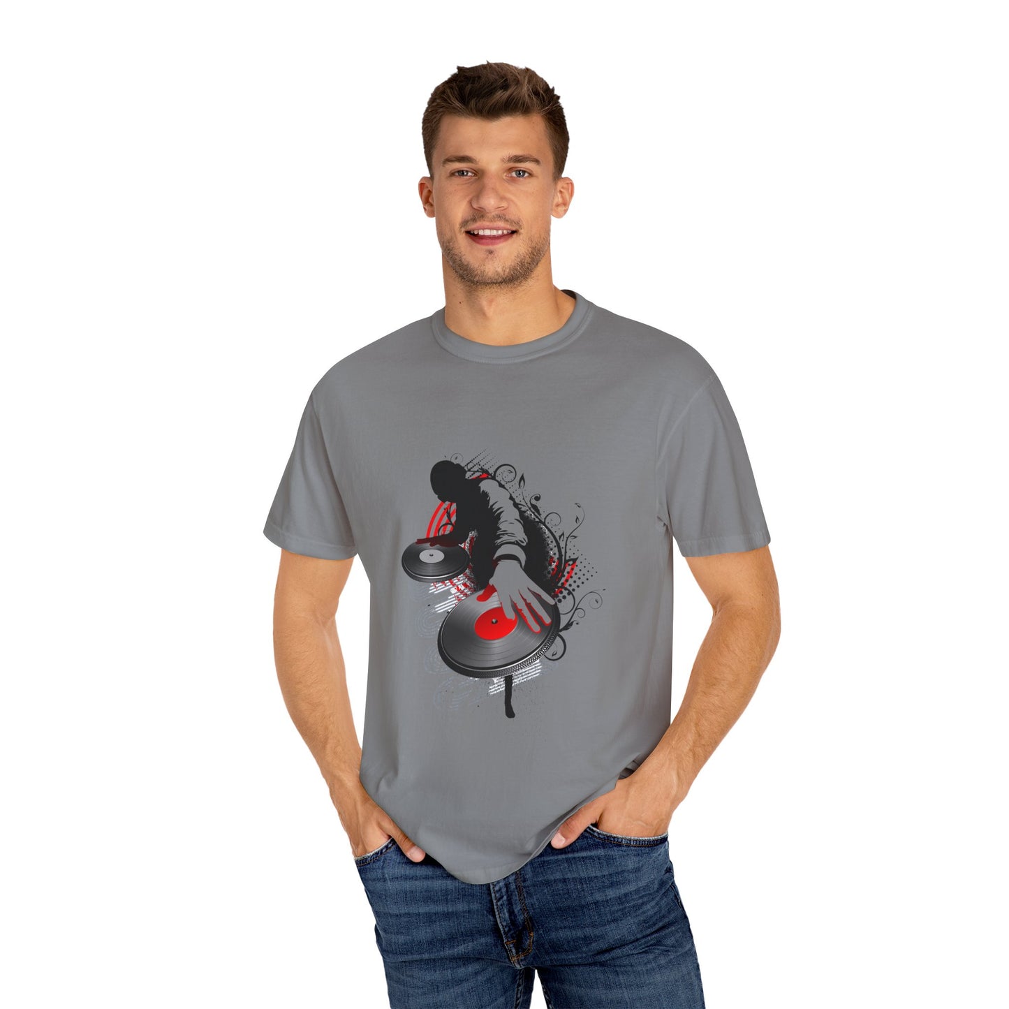 DJ Inspired Unisex Garment-Dyed T-Shirt - Perfect for Music Lovers & Parties