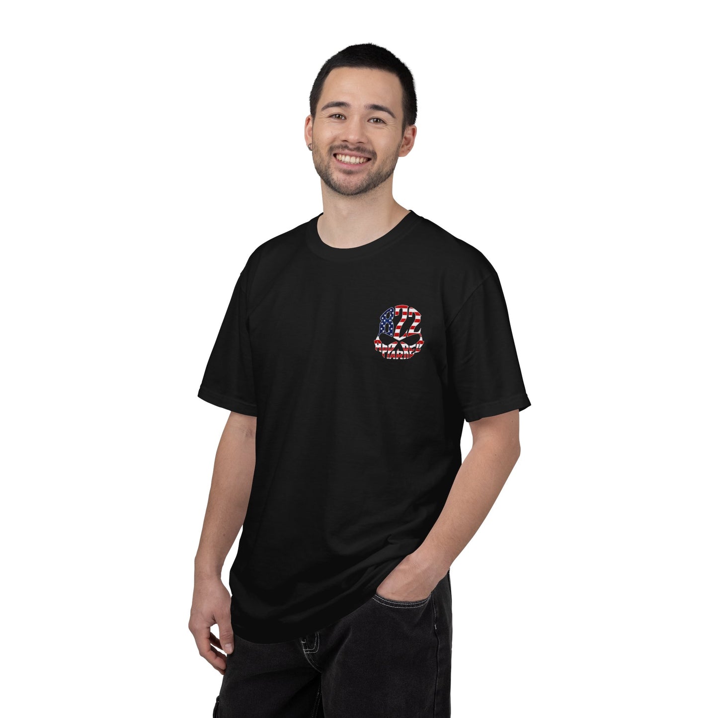 Patriotic 822 Apparel T-Shirt — American Flag Graphic Tee